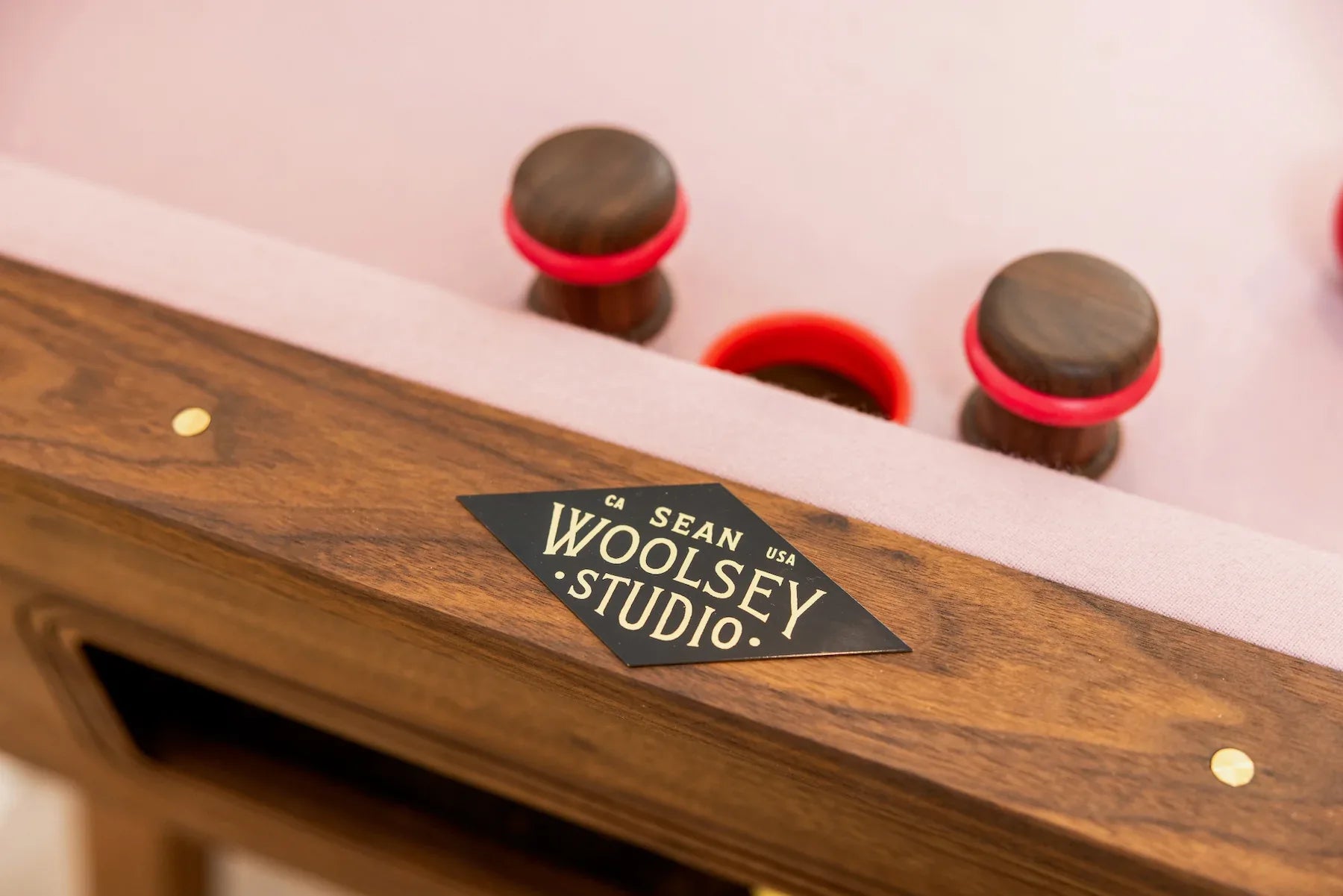 Woolsey Bumper Pool Table Small And Fun Game For Any Room - Sean Woolsey Studio