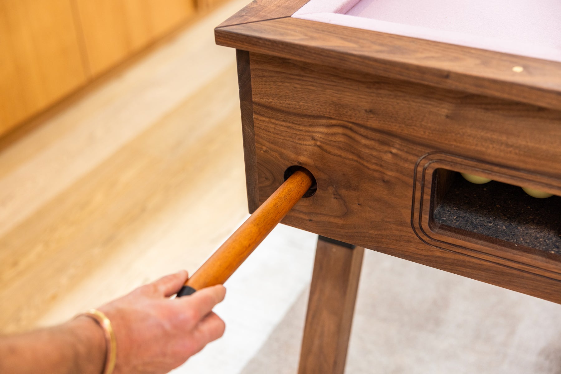 Woolsey Bumper Pool Table - Small and fun game for any room - Sean Woolsey Studio