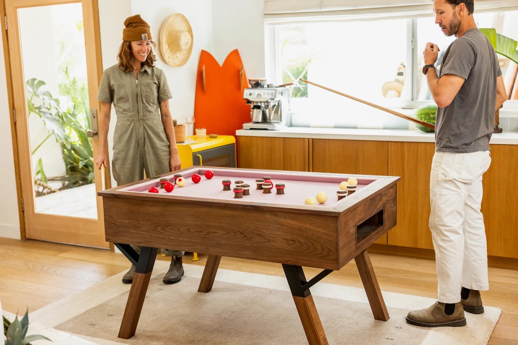 Woolsey Bumper Pool Table Small And Fun Game For Any Room - Sean Woolsey Studio