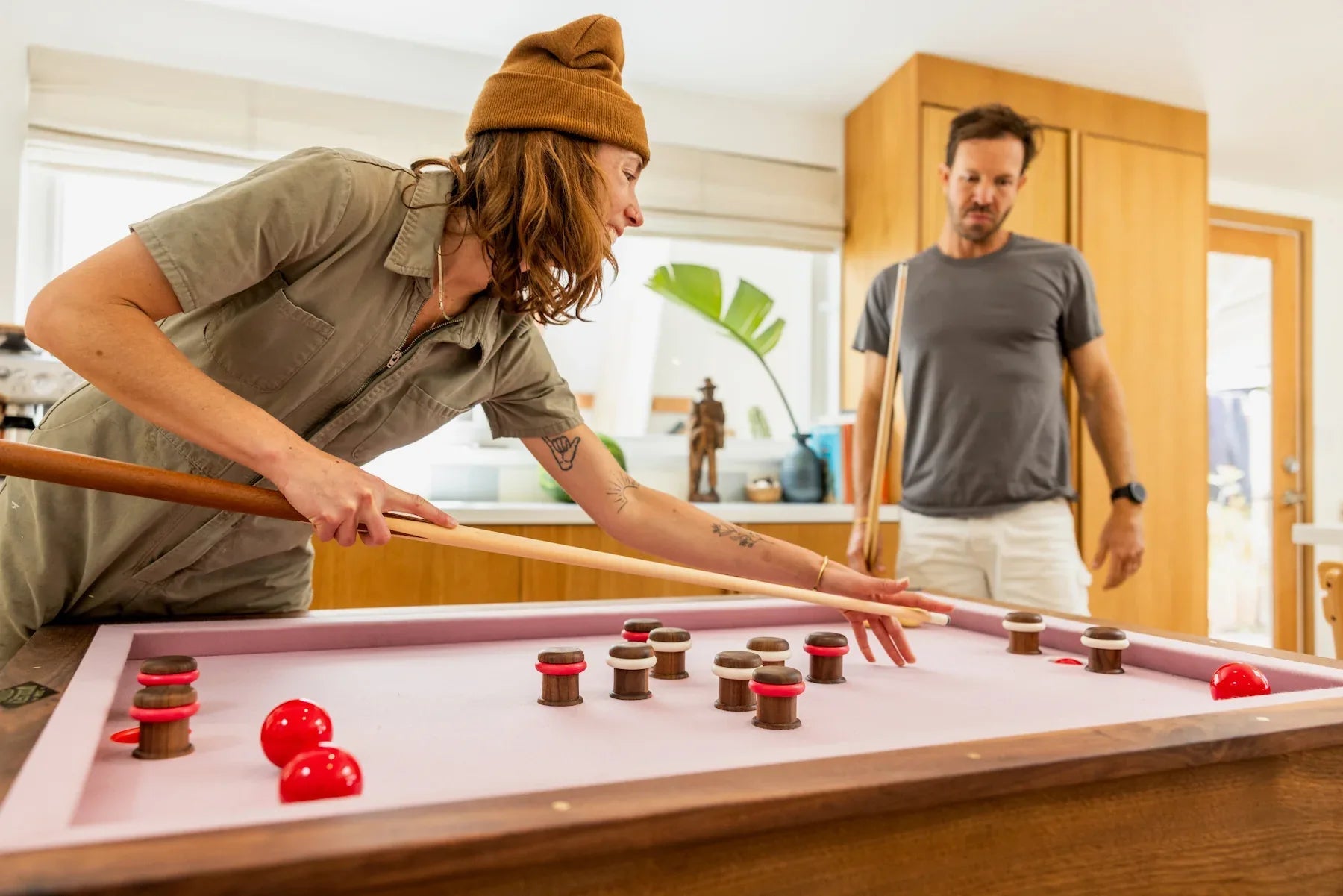Woolsey Bumper Pool Table Small And Fun Game For Any Room - Sean Woolsey Studio