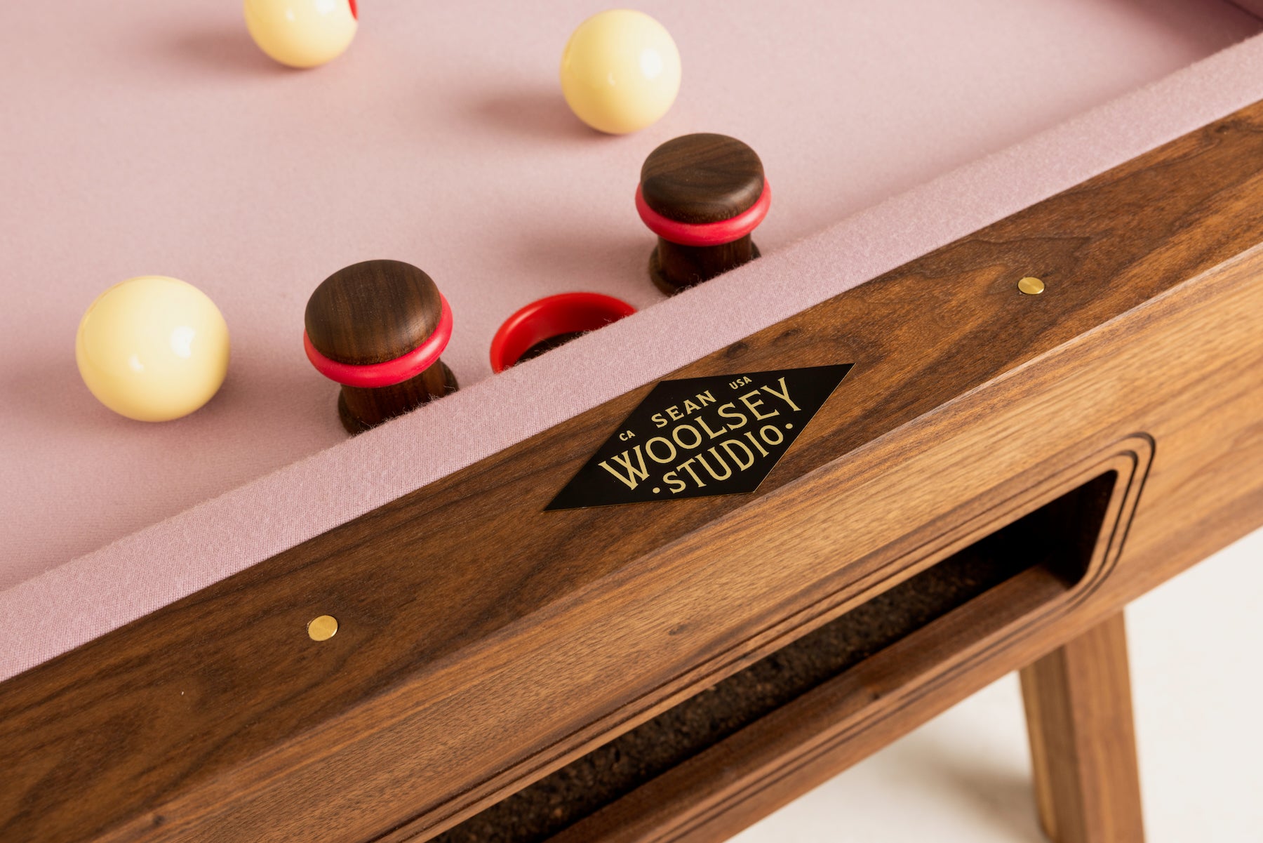 Woolsey Bumper Pool Table - Small and fun game for any room - Sean Woolsey Studio