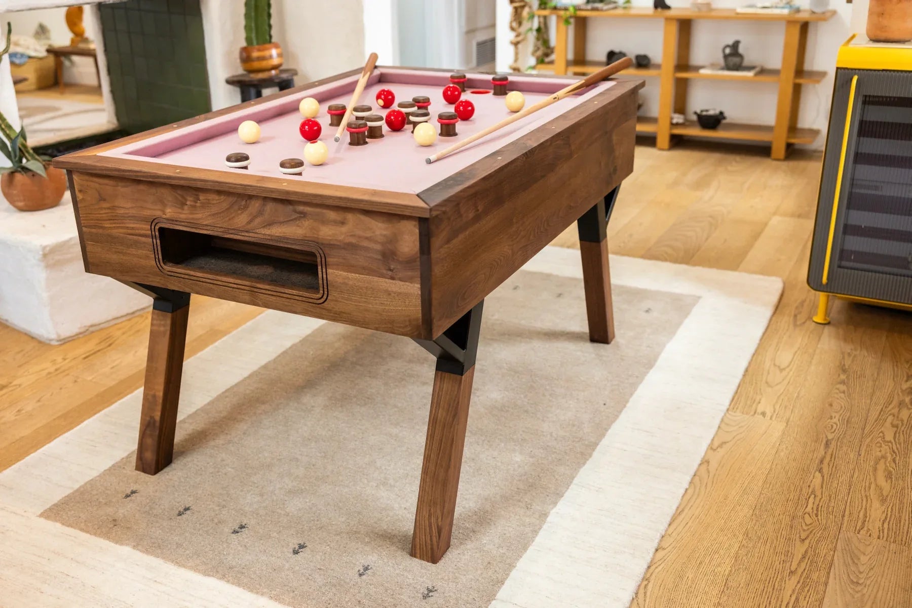 Woolsey Bumper Pool Table Small And Fun Game For Any Room - Sean Woolsey Studio