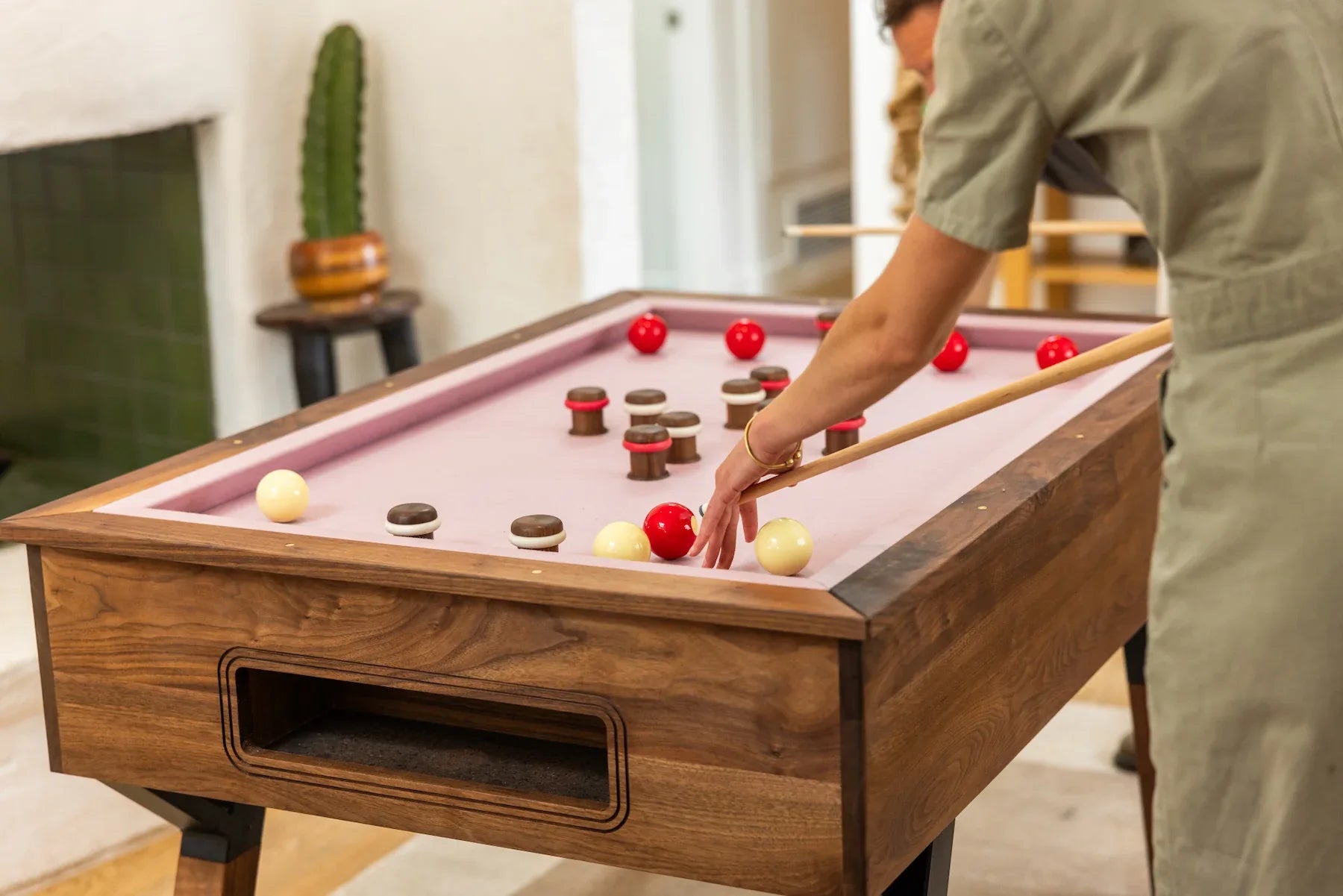 Woolsey Bumper Pool Table Small And Fun Game For Any Room - Sean Woolsey Studio