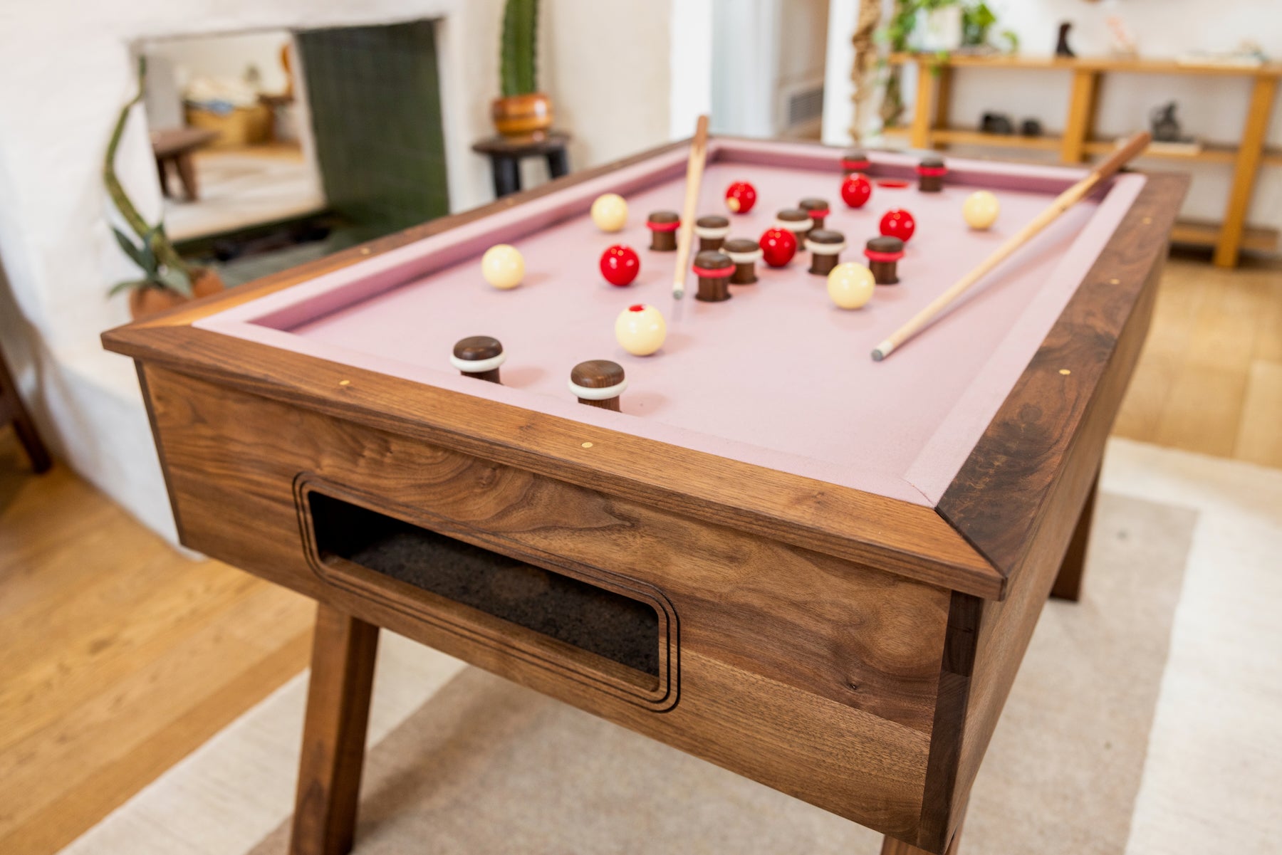 Woolsey Bumper Pool Table - Small and fun game for any room - Sean Woolsey Studio