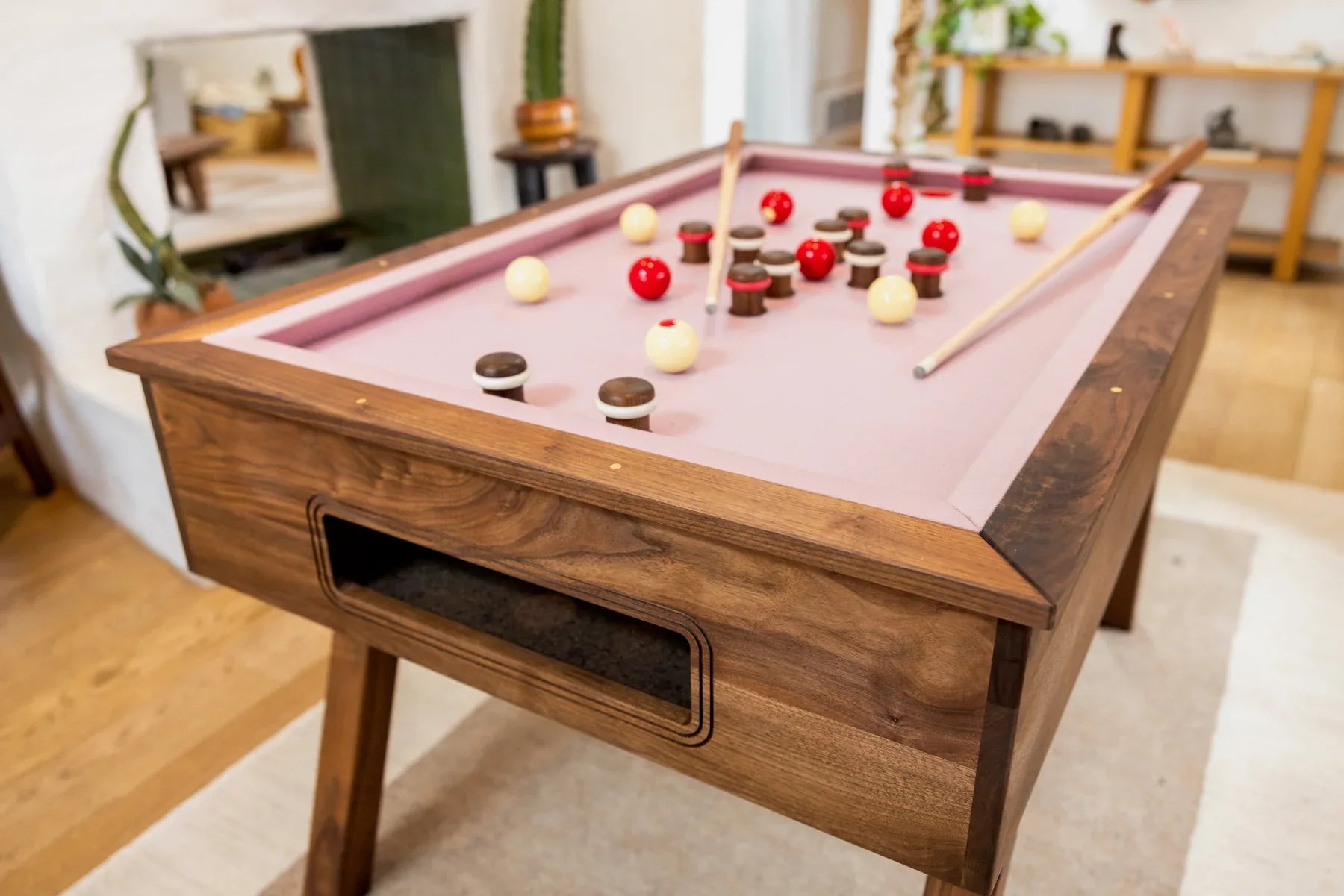 Woolsey Bumper Pool Table Small And Fun Game For Any Room - Sean Woolsey Studio