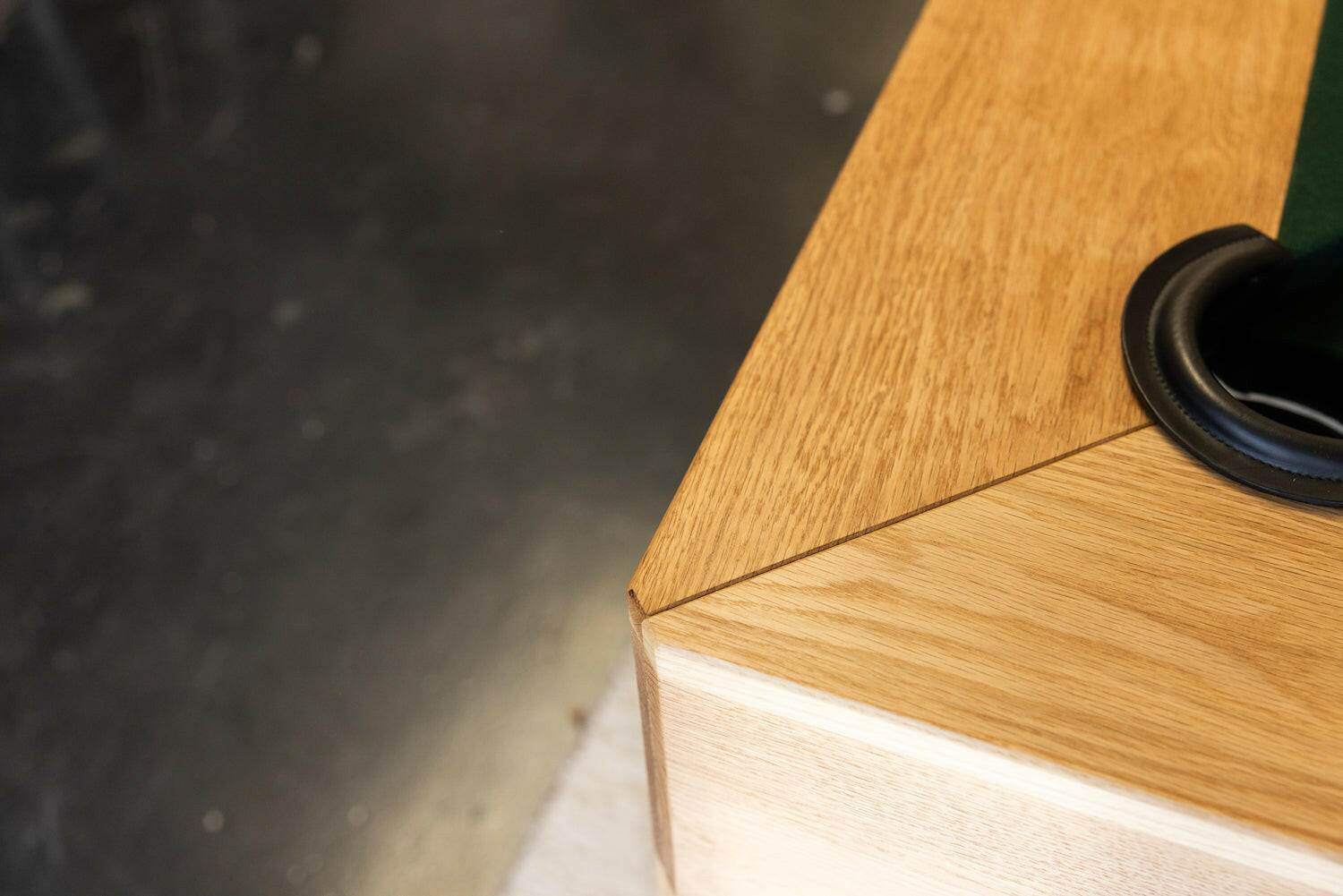 8' Essence Pool Table in Walnut or Oak - Sean Woolsey Studio