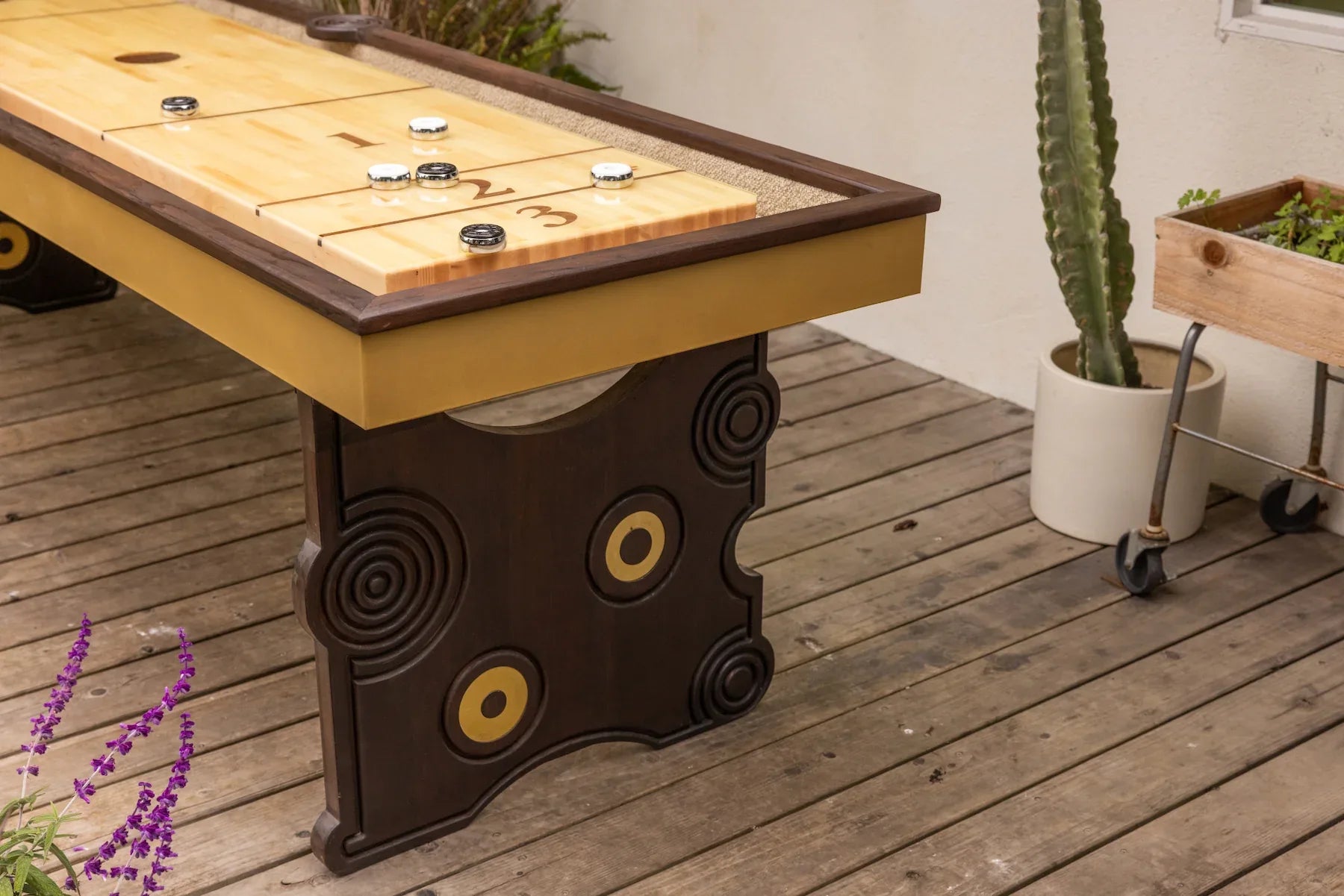 Outdoor Funsickle Shuffleboard Table - Sean Woolsey Studio
