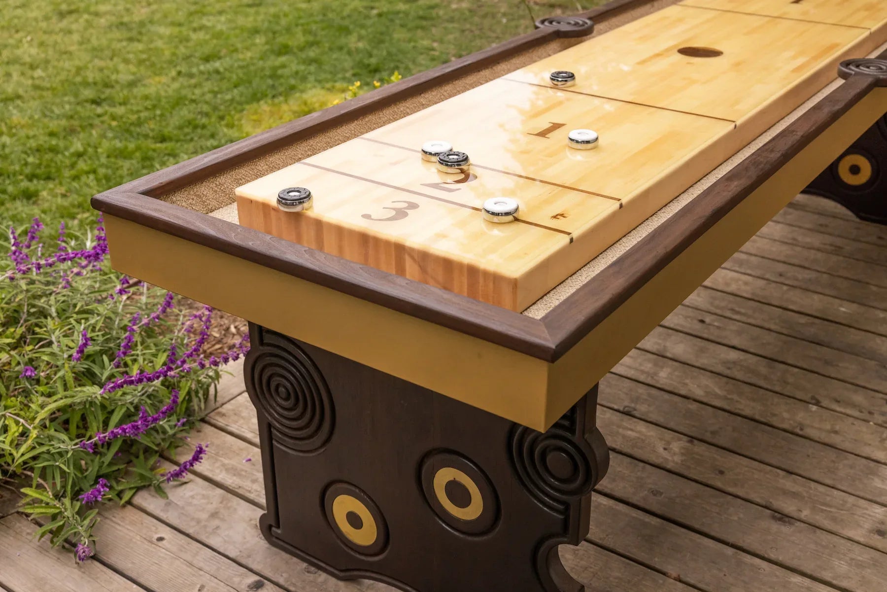 Outdoor Funsickle Shuffleboard Table - Sean Woolsey Studio