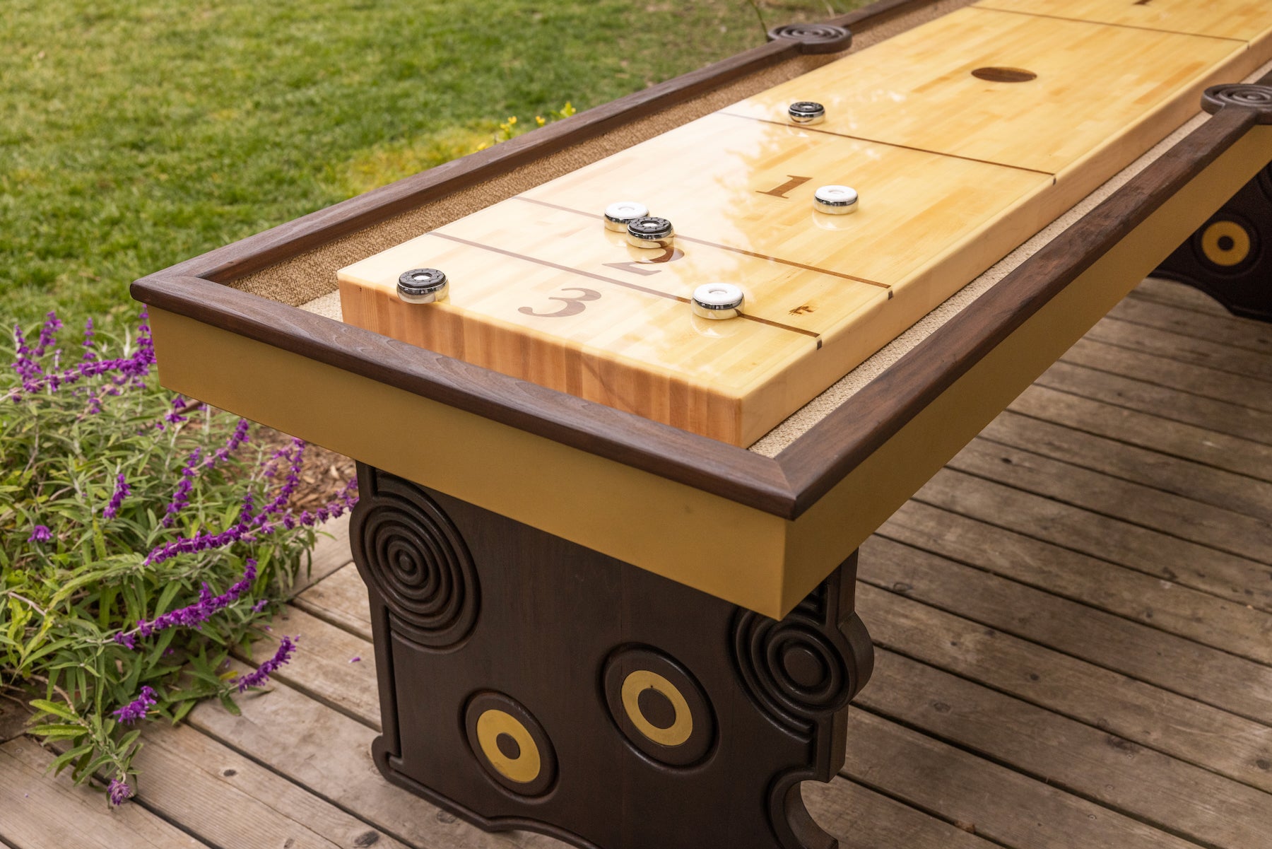 Outdoor Funsickle Shuffleboard Table - Sean Woolsey Studio