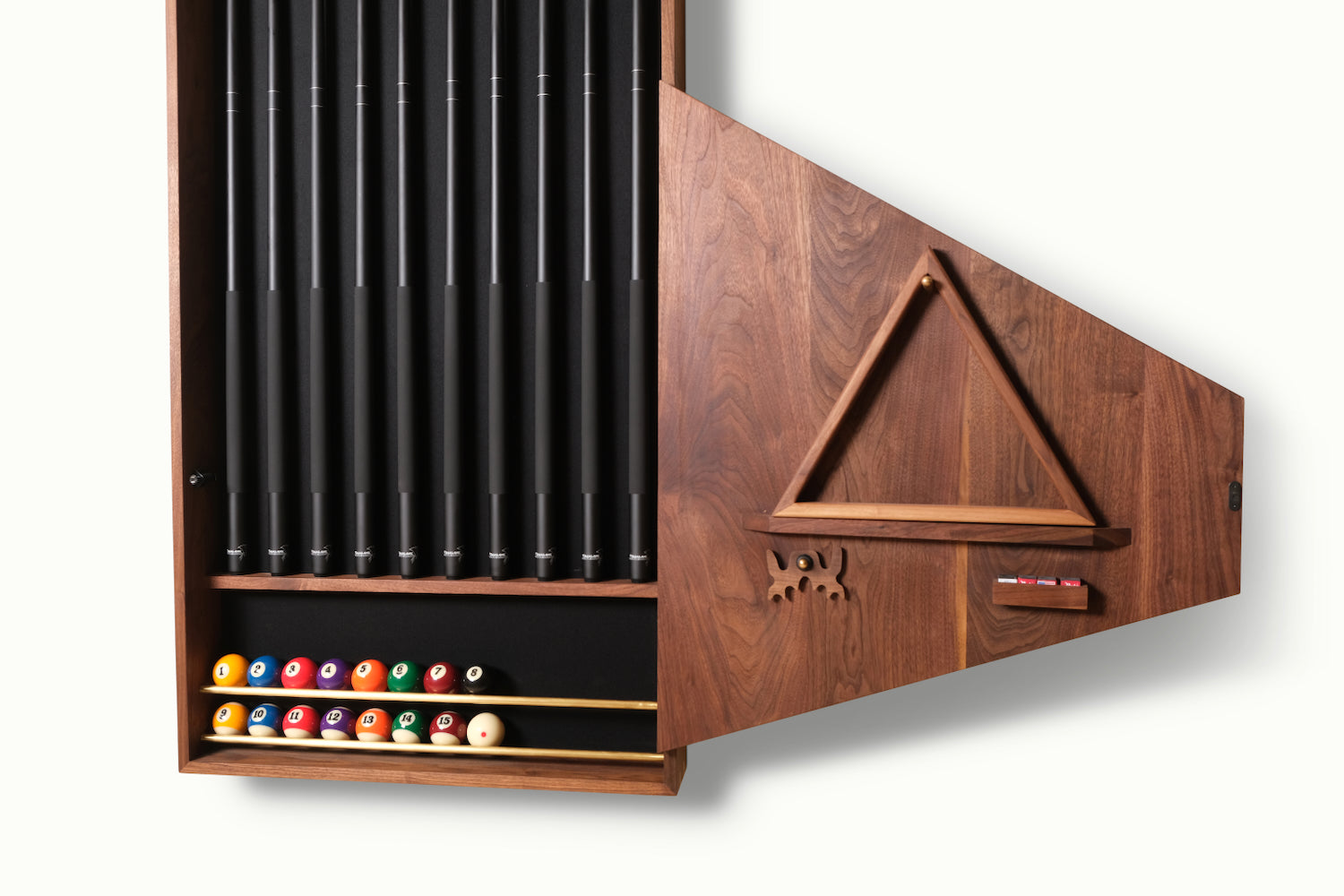 Large Woolsey Pool Cue Wall Rack - Sean Woolsey Studio