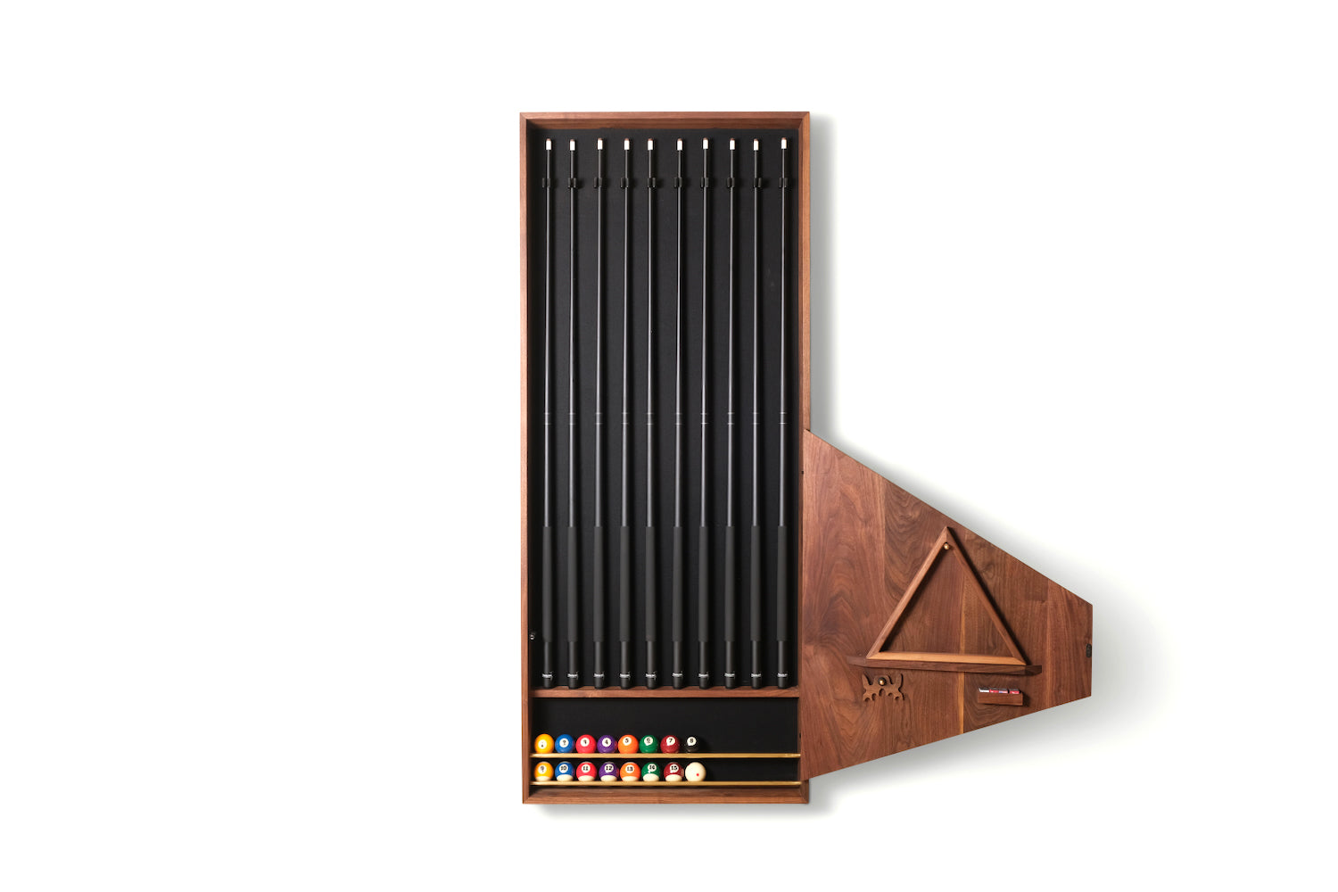 Large Woolsey Pool Cue Wall Rack - Sean Woolsey Studio