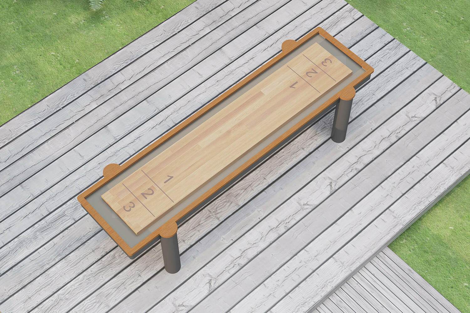 Outdoor Bastion Shuffleboard Table - Sean Woolsey Studio