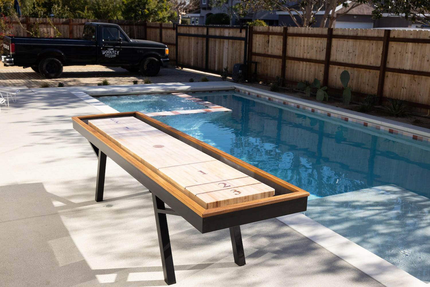 Outdoor Woolsey Shuffleboard Table - Sean Woolsey Studio