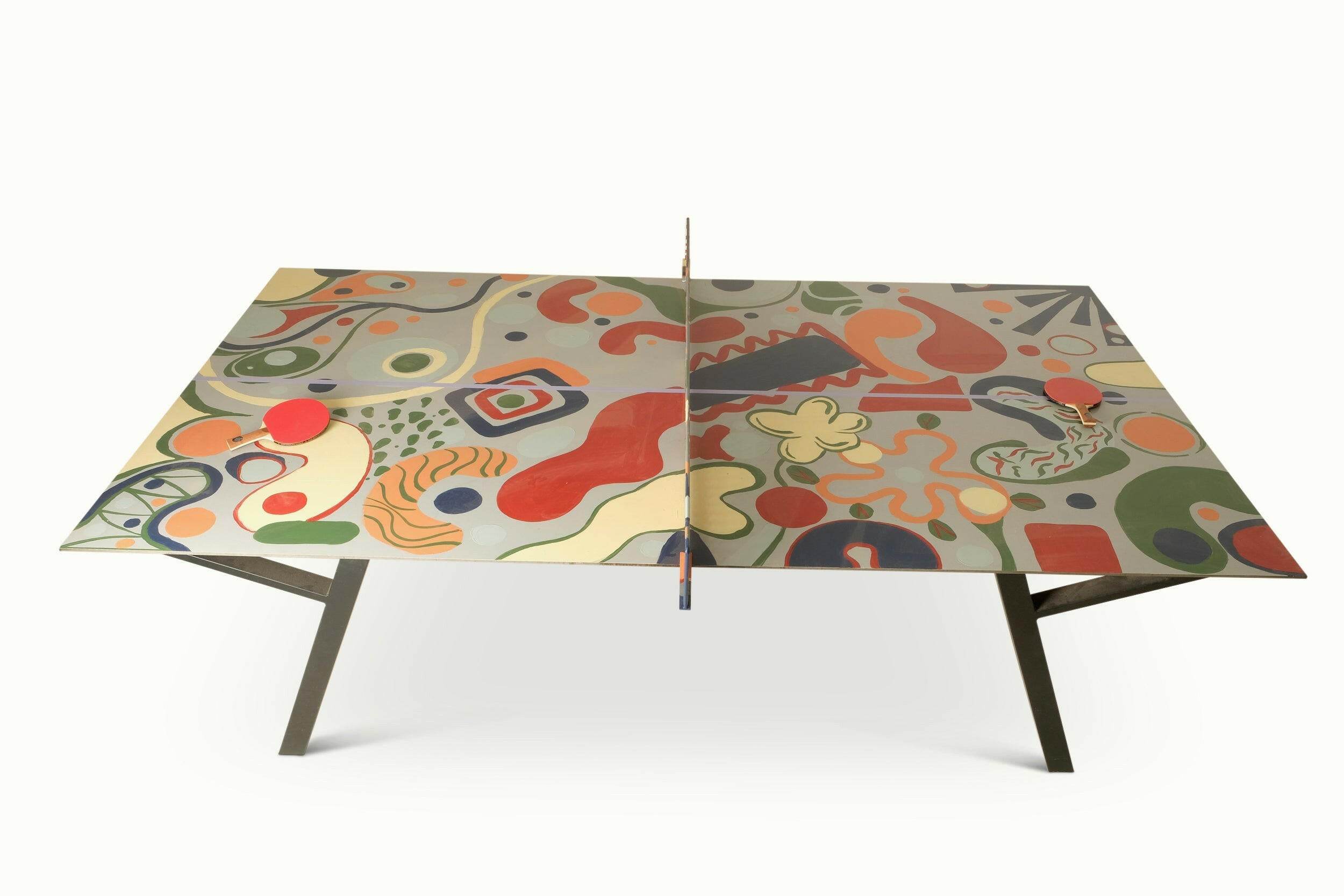 Painted Woolsey - Handcrafted Luxury Ping Pong Table ON SALE - Sean Woolsey Studio