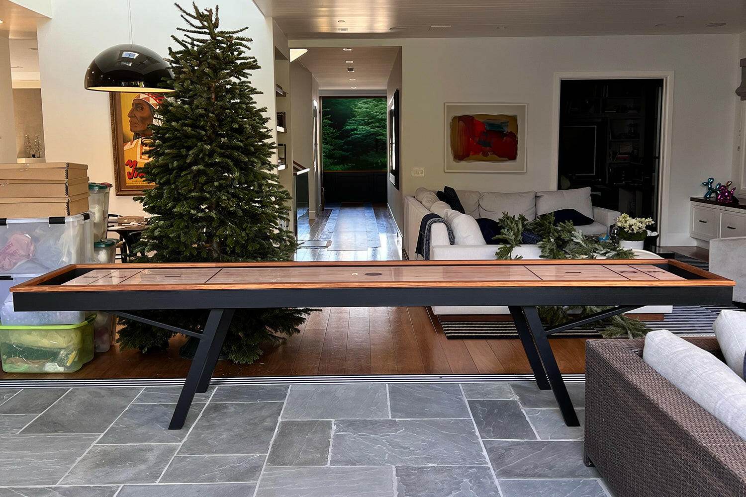 Outdoor Woolsey Shuffleboard Table - Sean Woolsey Studio