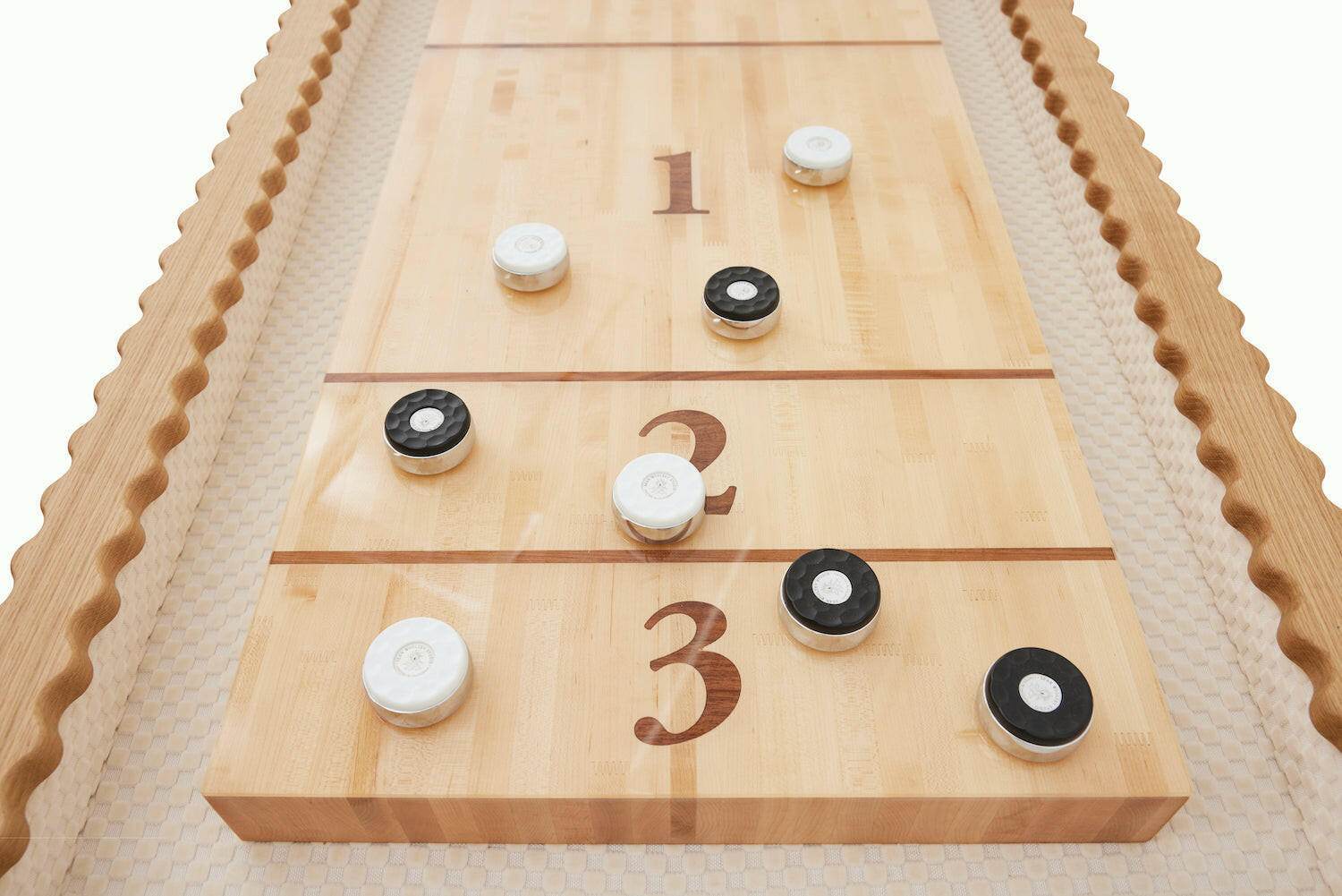 Squiggles Indoor Shuffleboard Table - Sean Woolsey Studio