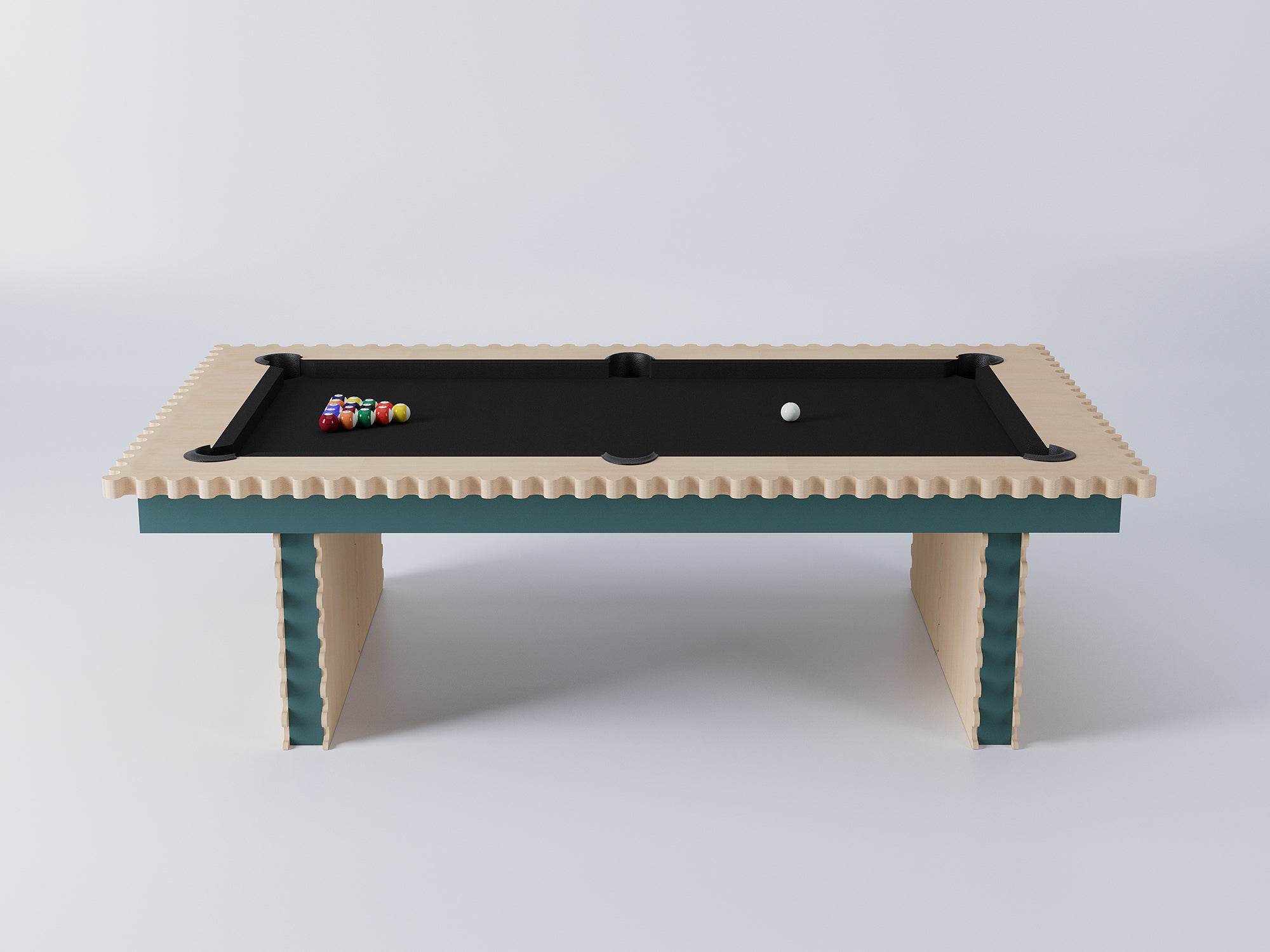 Squiggles Pool Table - Unique and Playful Design for Every Space - Sean Woolsey Studio