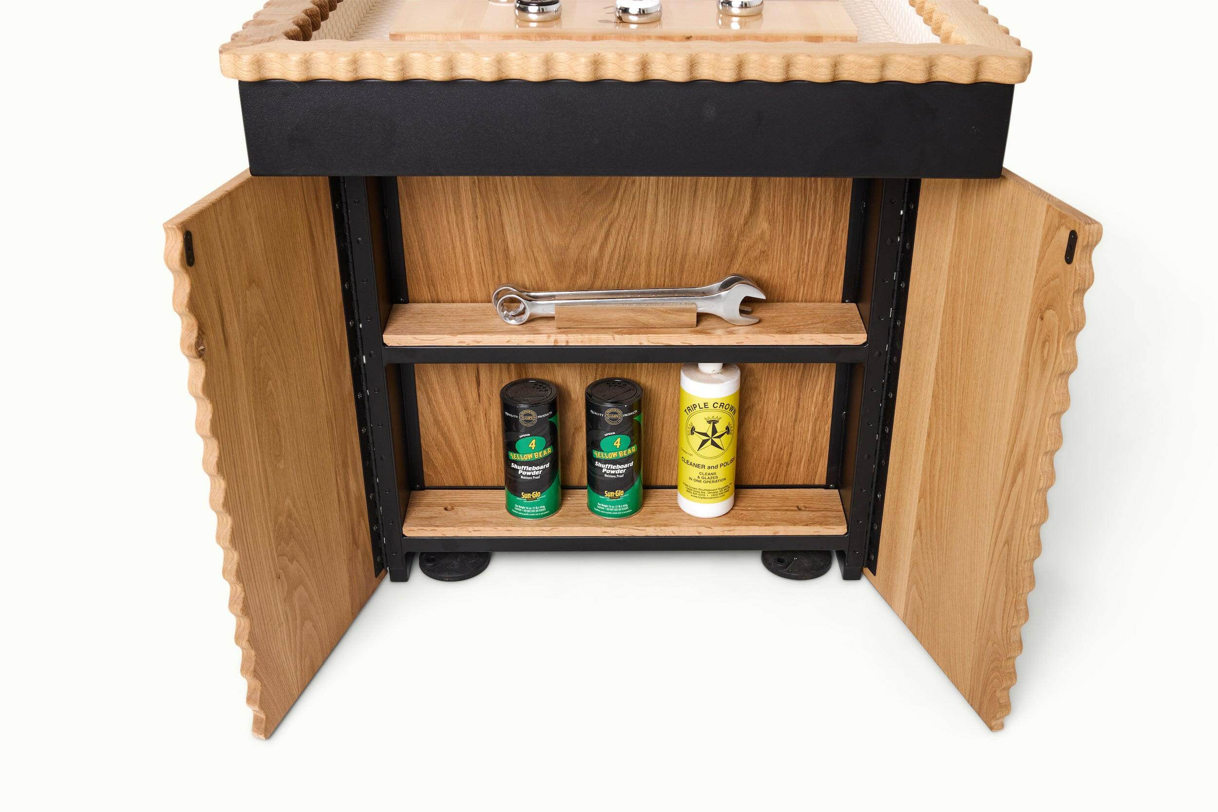 Squiggles Indoor Shuffleboard Table - Sean Woolsey Studio