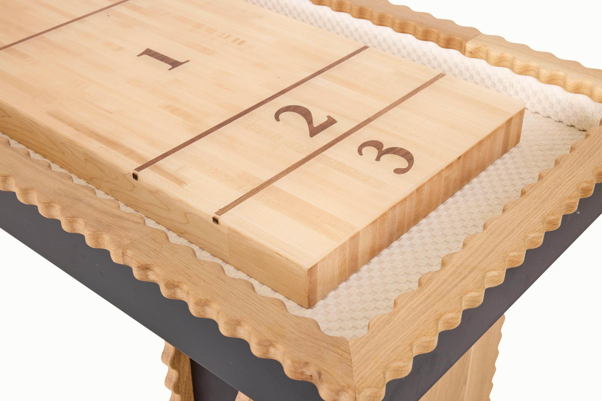 Squiggles Indoor Shuffleboard Table - Sean Woolsey Studio