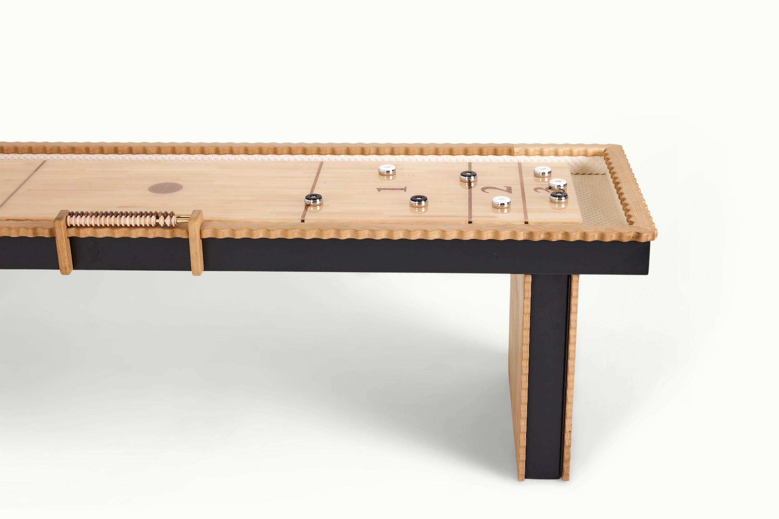 Squiggles Indoor Shuffleboard Table - Sean Woolsey Studio