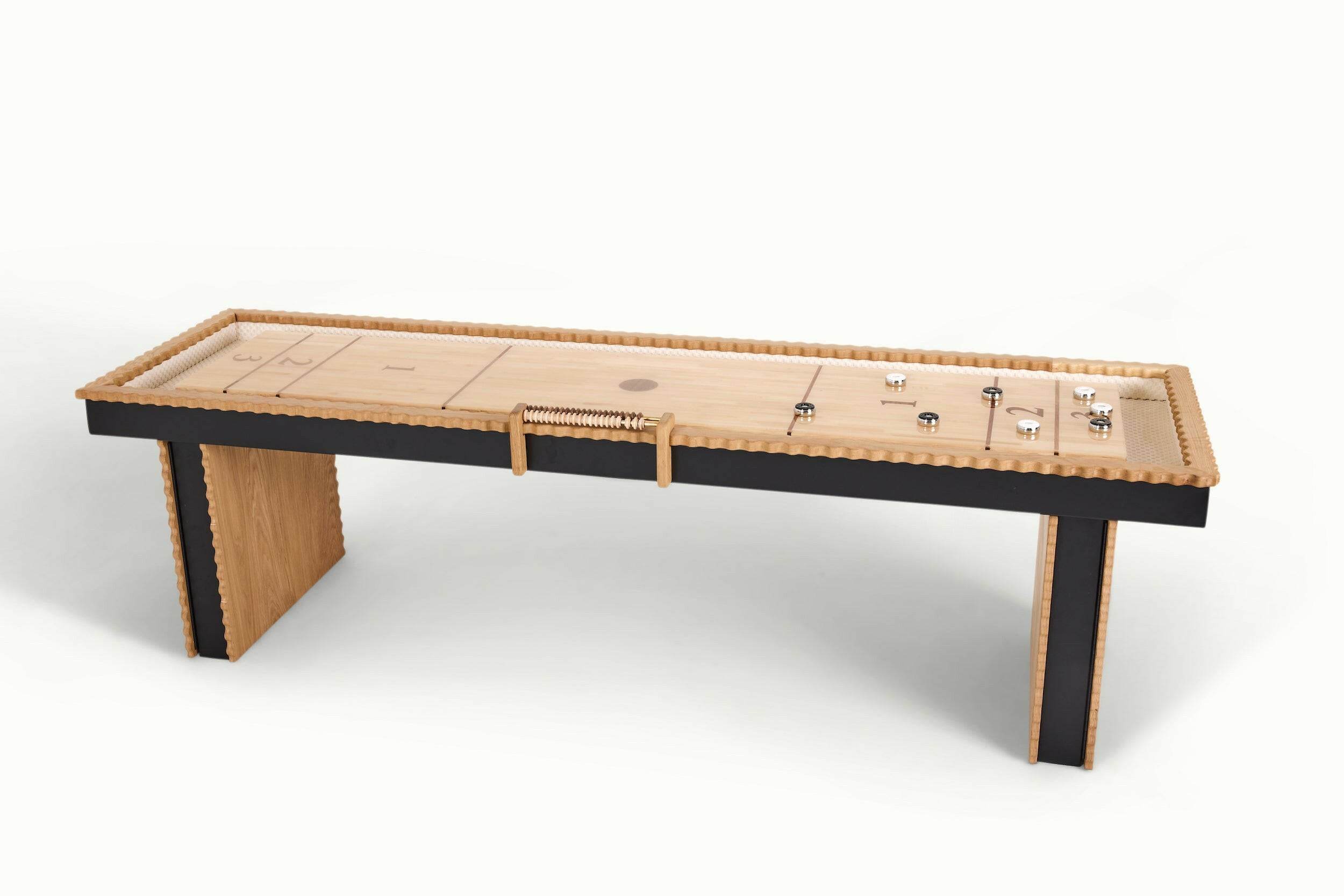 Squiggles Indoor Shuffleboard Table - Sean Woolsey Studio
