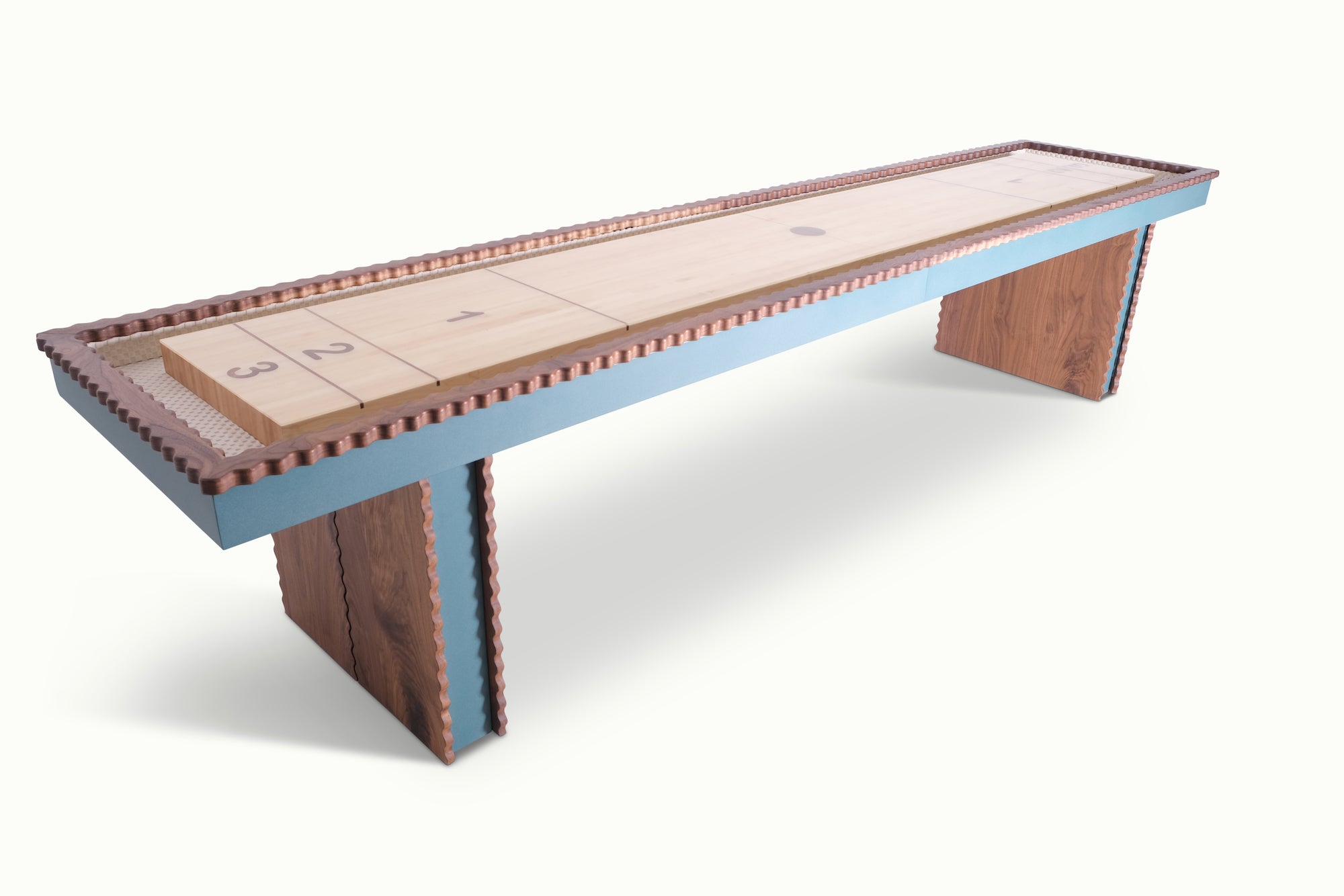 Squiggles Indoor Shuffleboard Table - Sean Woolsey Studio