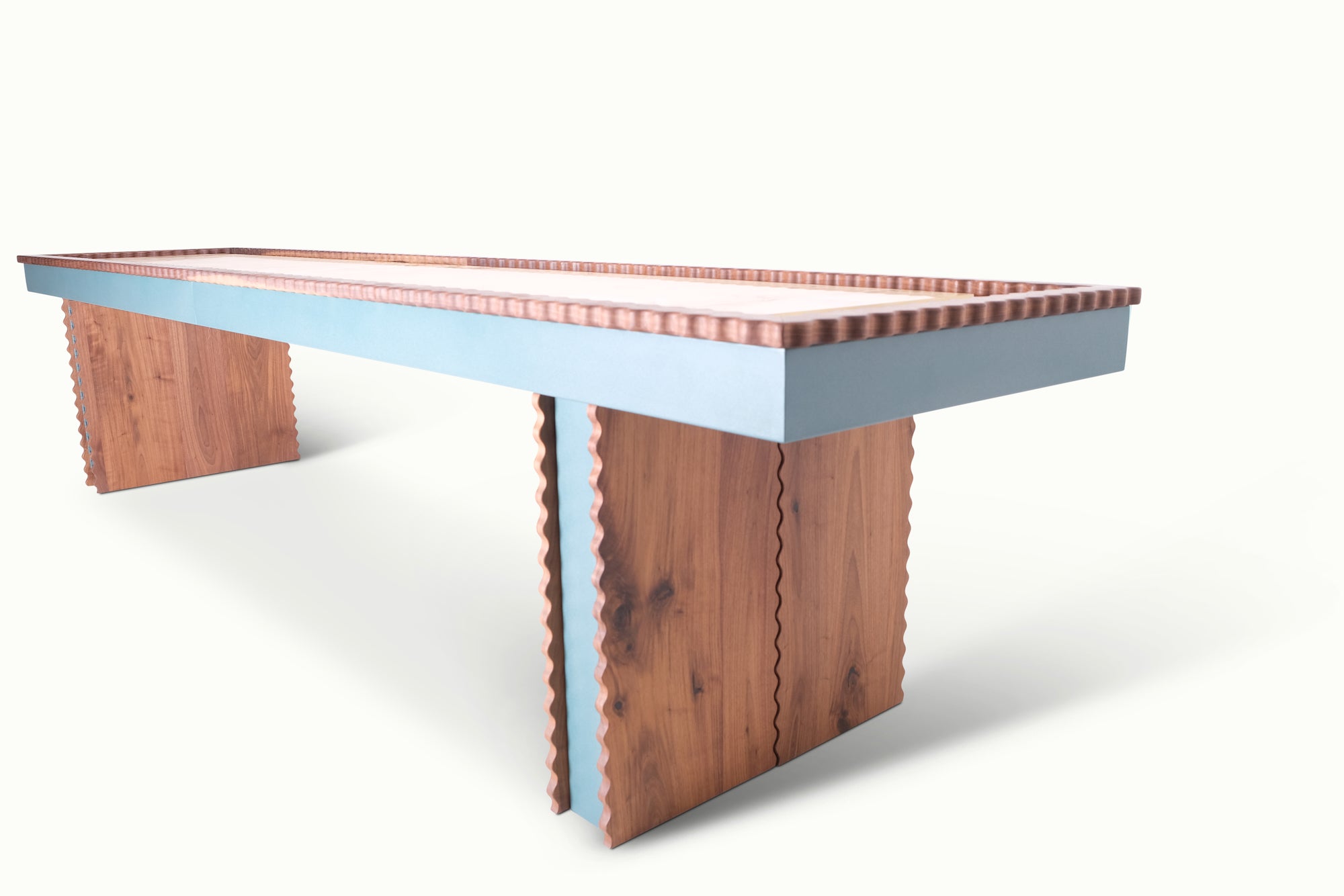 Squiggles Indoor Shuffleboard Table - Sean Woolsey Studio
