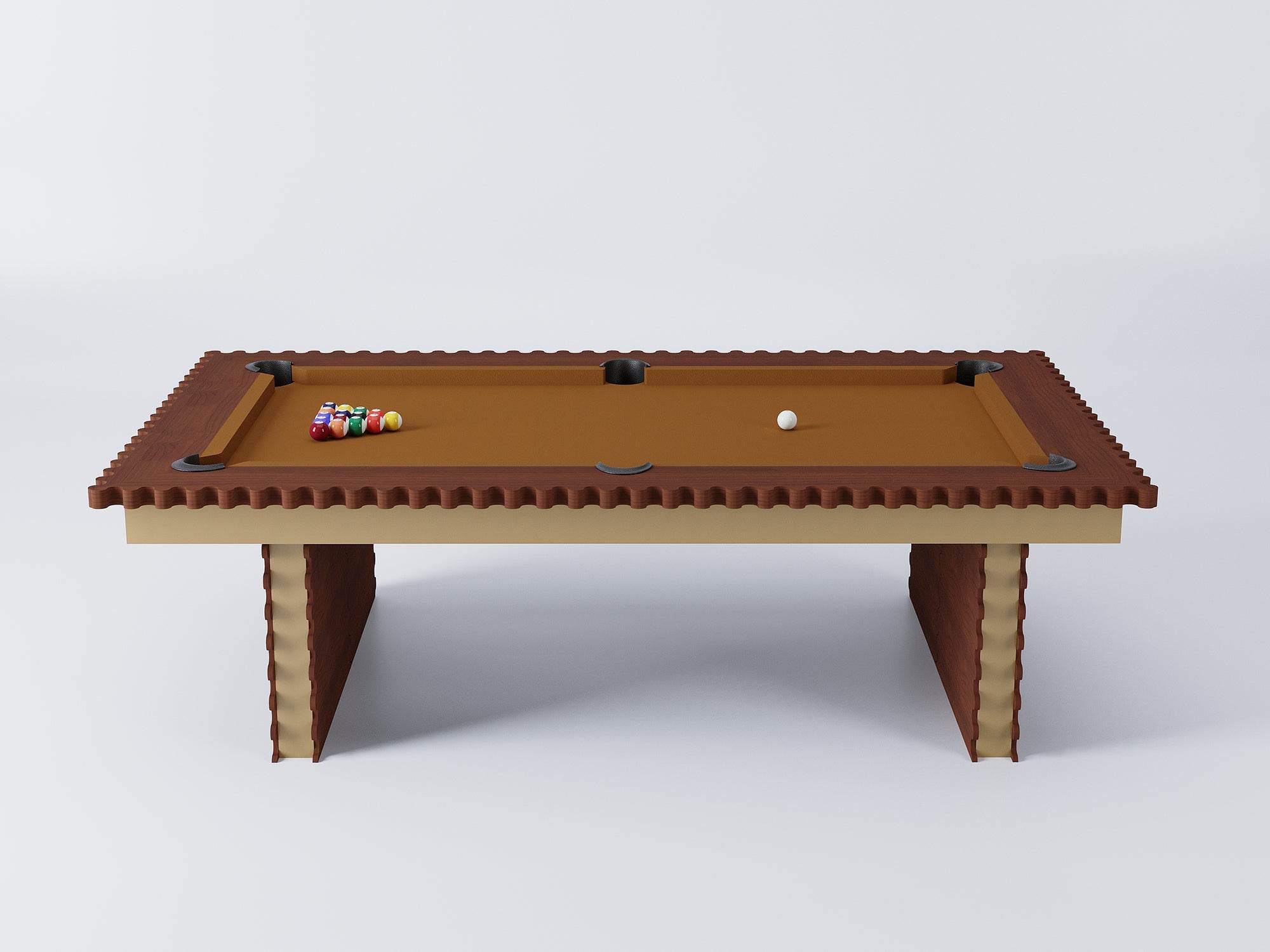 Squiggles Pool Table - Unique and Playful Design for Every Space - Sean Woolsey Studio