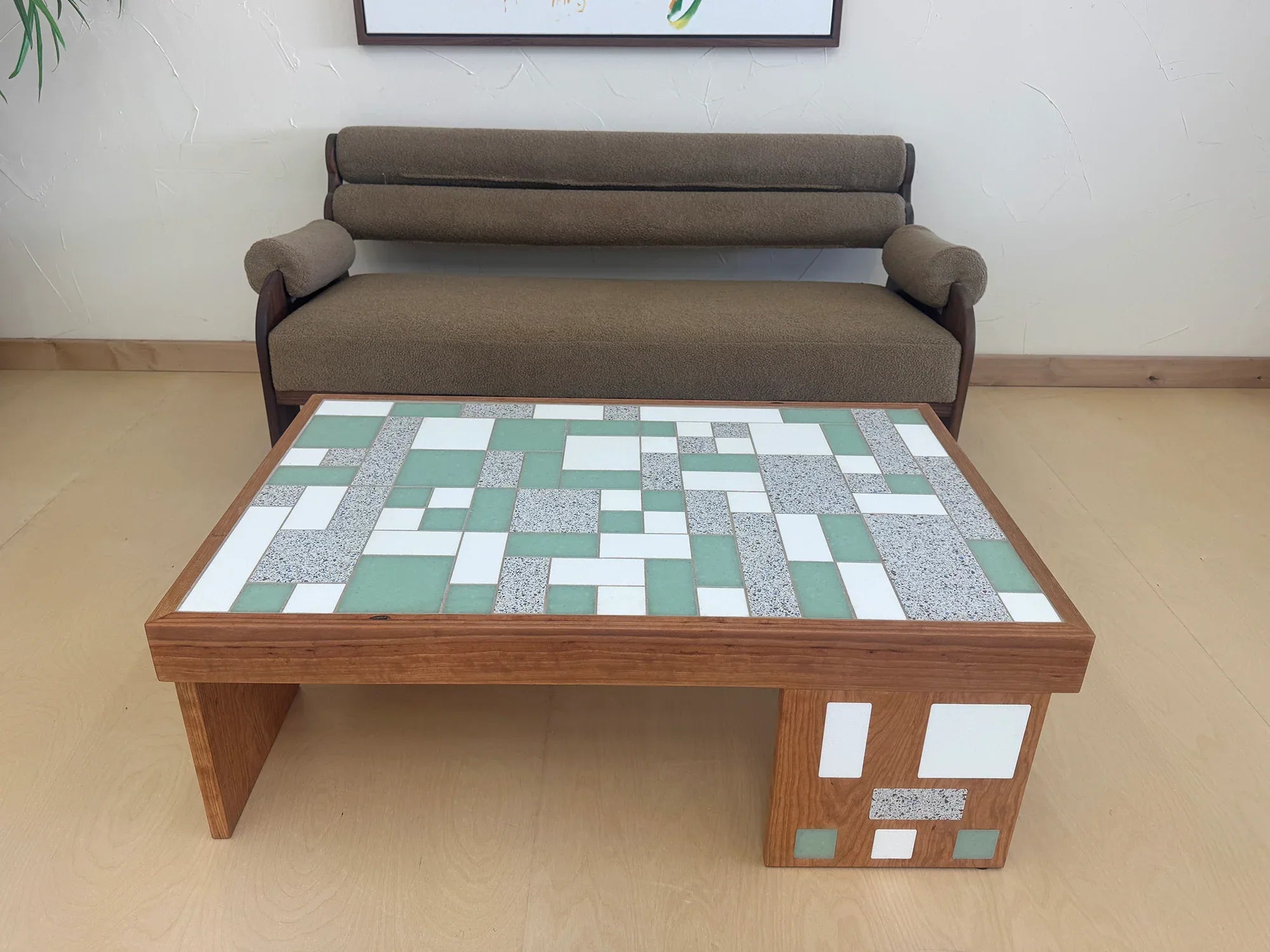 Sean's Cherry Tiled Coffee Table - ON SALE - Sean Woolsey Studio