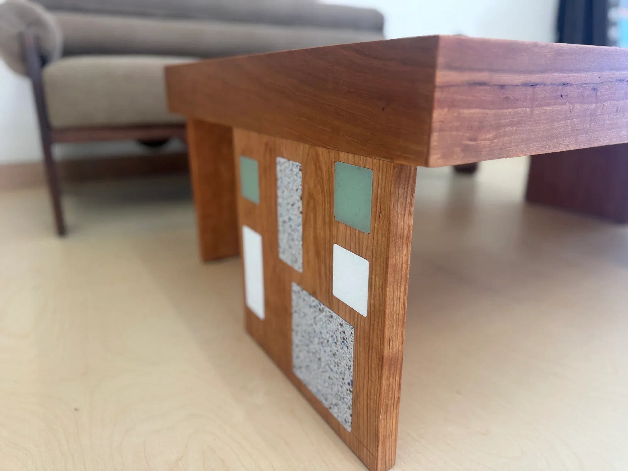 Sean's Cherry Tiled Coffee Table - ON SALE - Sean Woolsey Studio