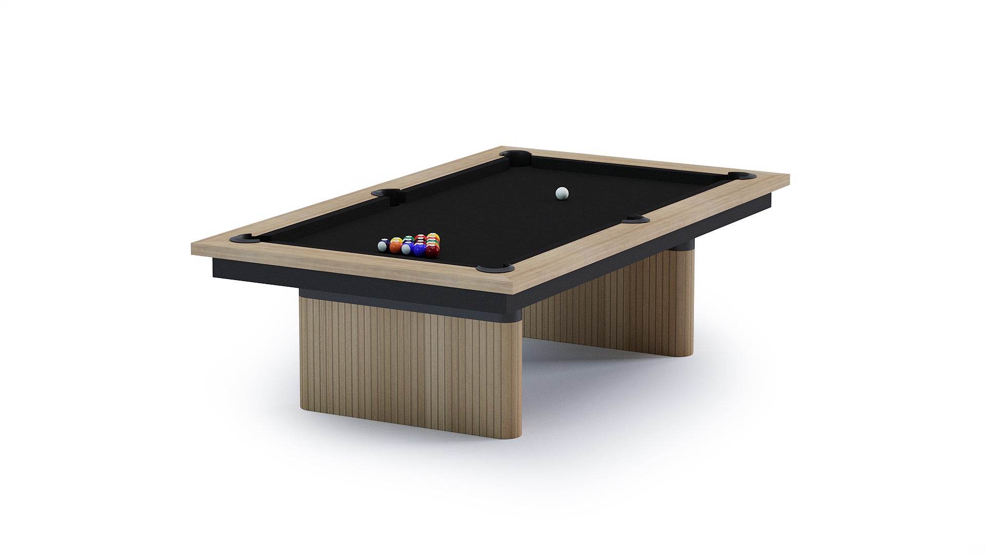 Vertical Revival Pool Table - Elegant Craftsmanship for Game Rooms - Sean Woolsey Studio