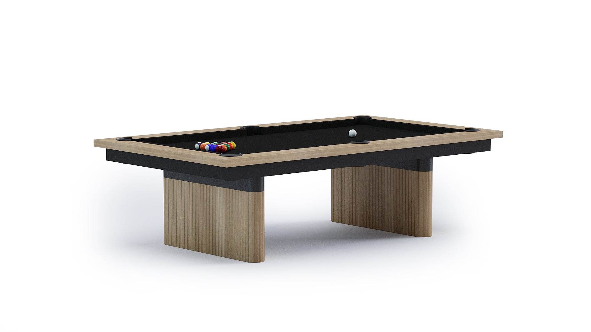 Vertical Revival Pool Table - Elegant Craftsmanship for Game Rooms - Sean Woolsey Studio