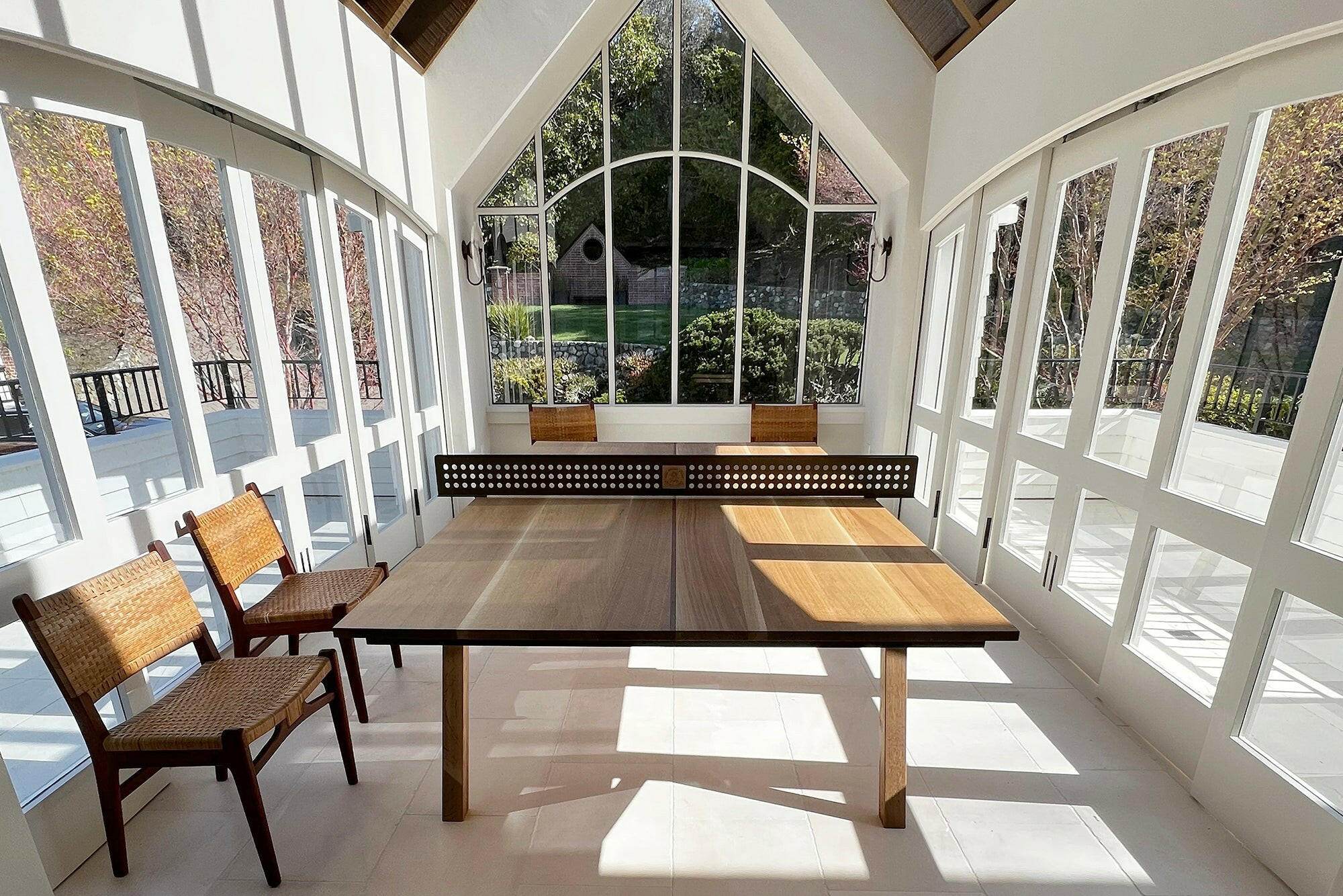 Woolsey Indoor Ping Pong Table - Sleek and Modern Design - Sean Woolsey Studio