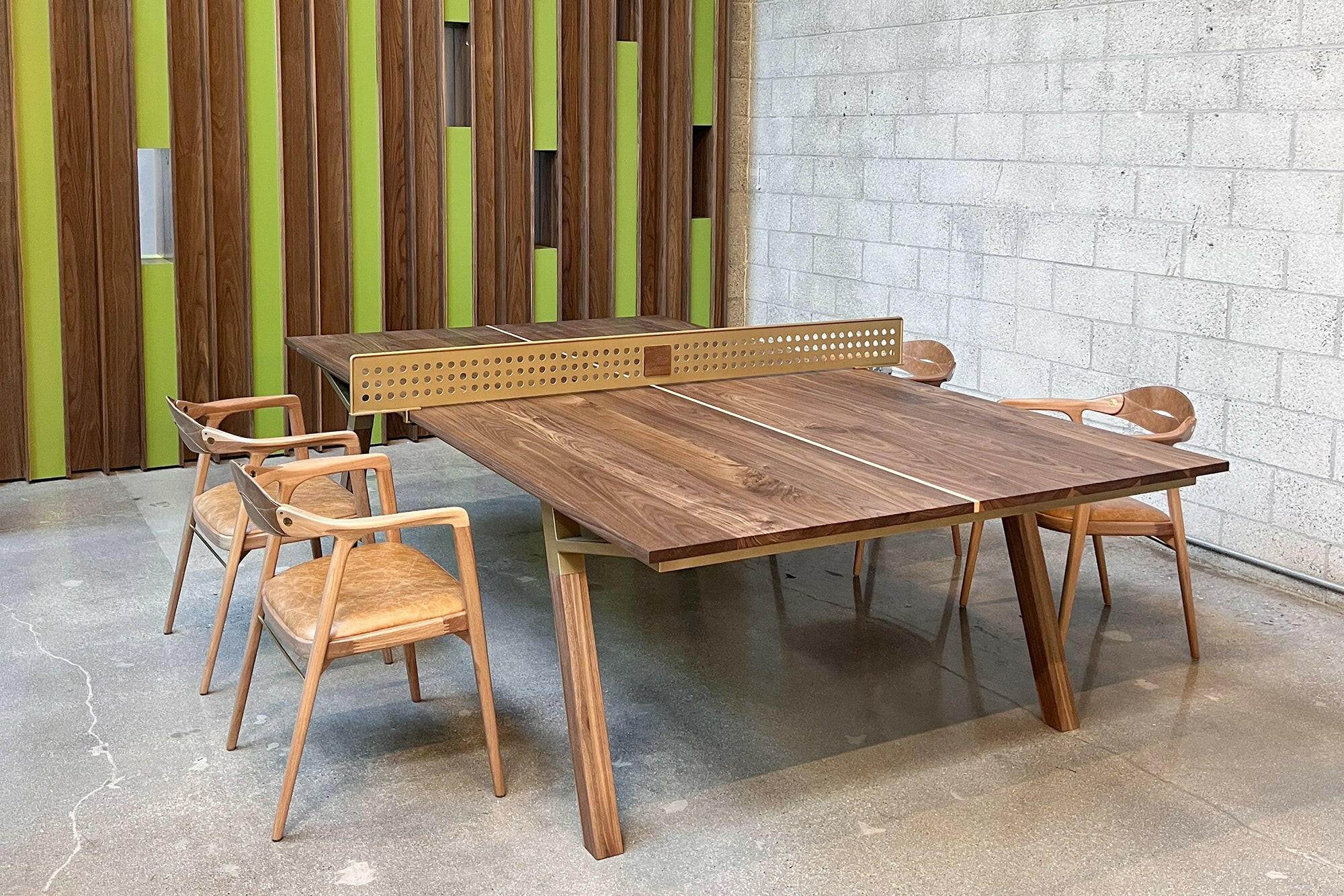 Woolsey Indoor Ping Pong Table - Sleek and Modern Design - Sean Woolsey Studio