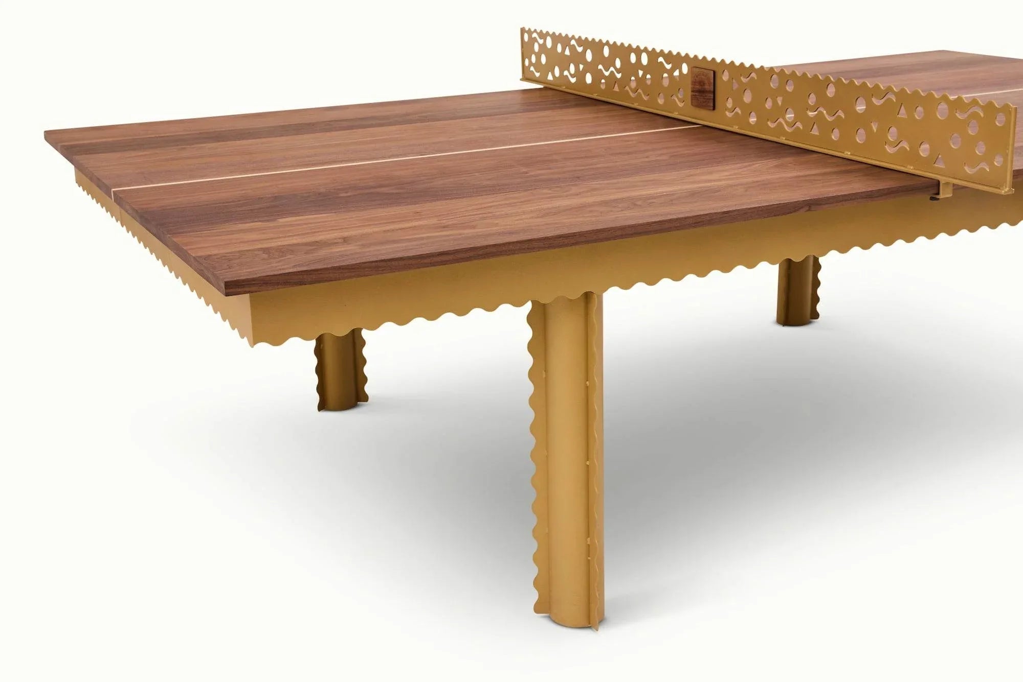 Walnut Squiggles Ping Pong Table - ON SALE - Sean Woolsey Studio
