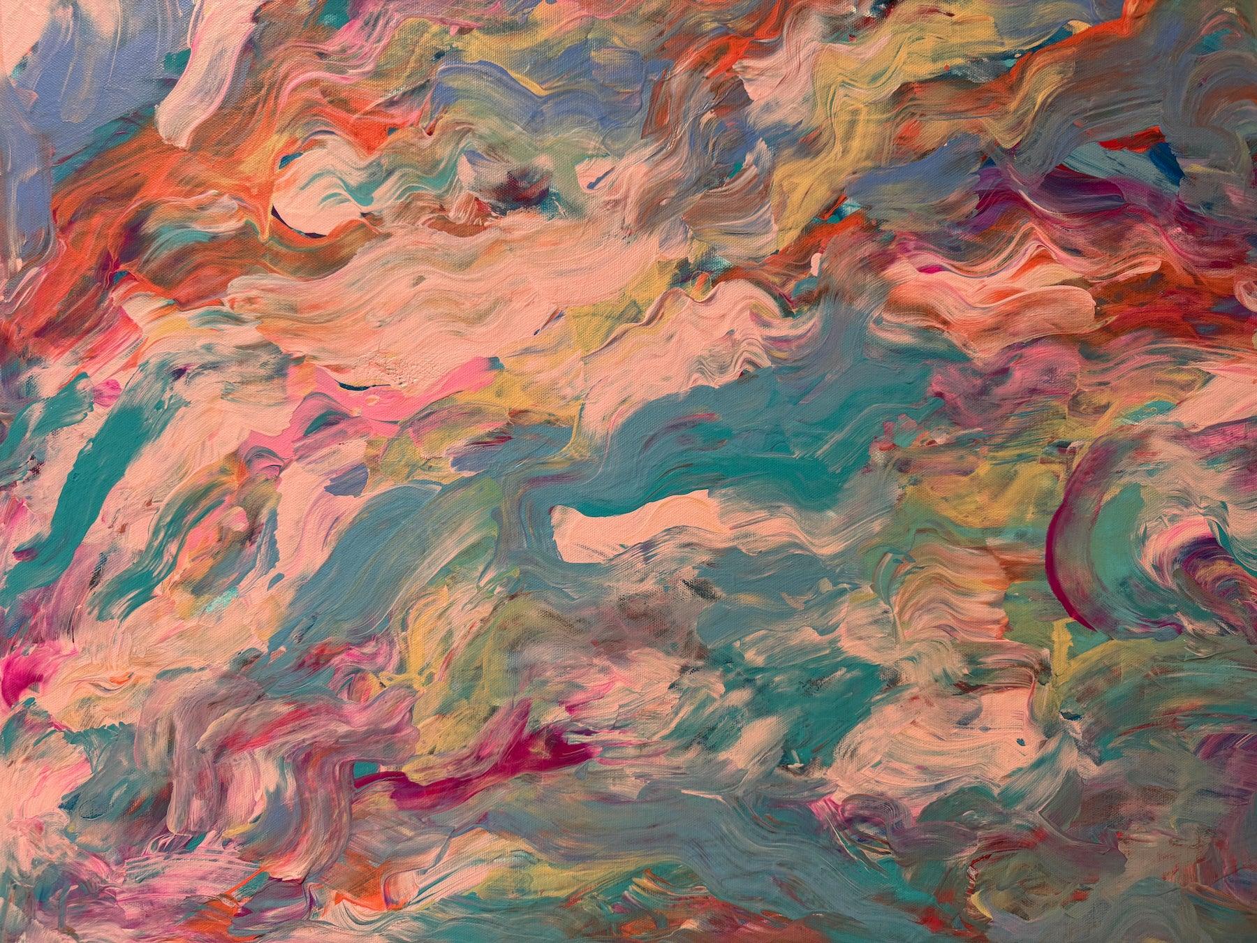 "We kissed on the beach before sunset" Original Art - Sean Woolsey Studio