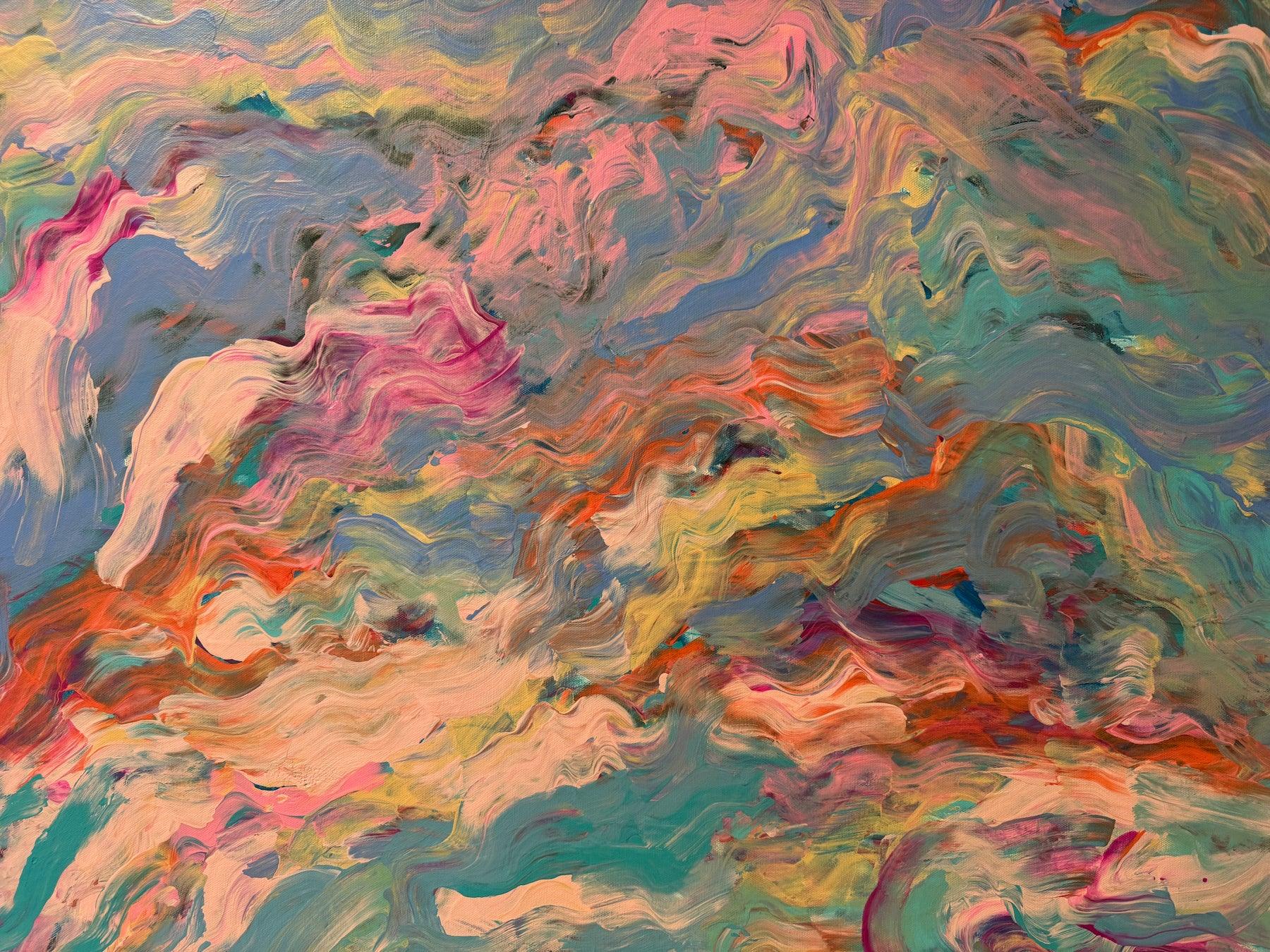 "We kissed on the beach before sunset" Original Art - Sean Woolsey Studio