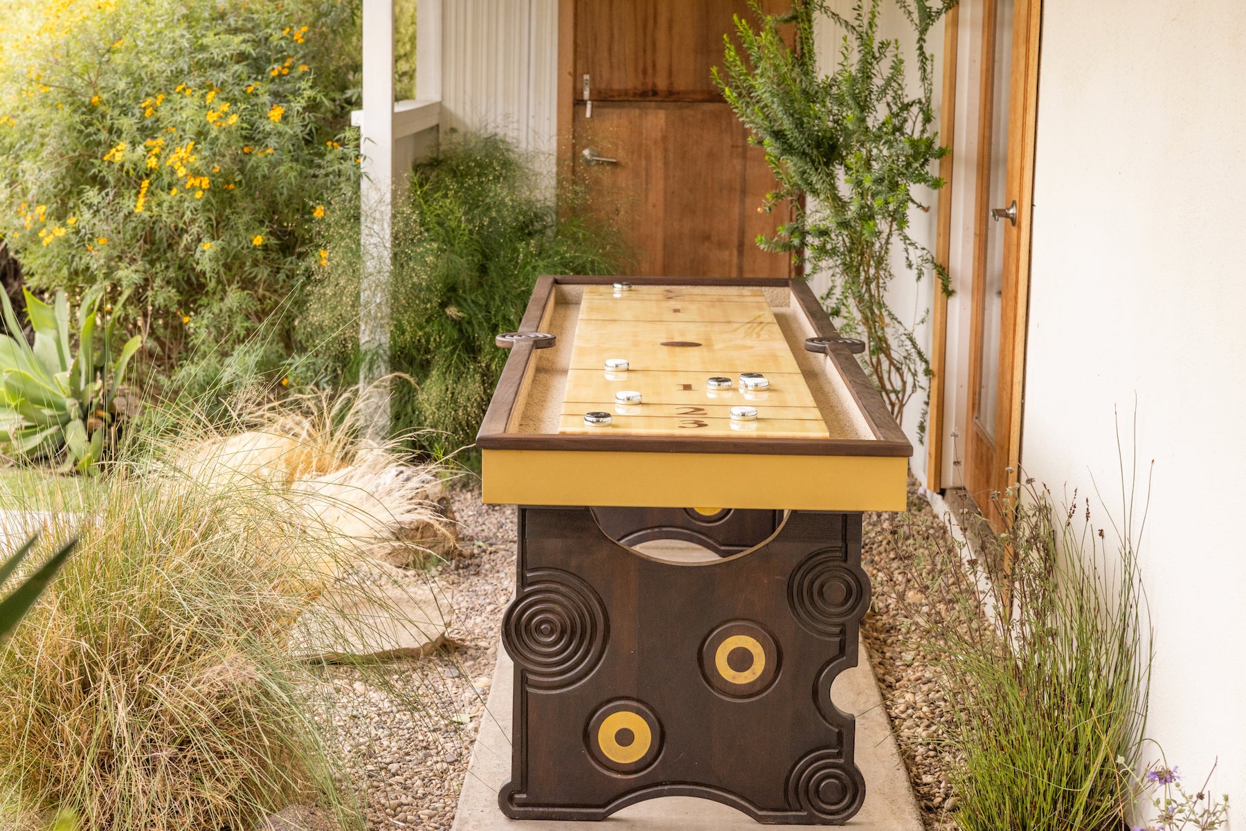 Outdoor Funsickle Shuffleboard Table - Sean Woolsey Studio