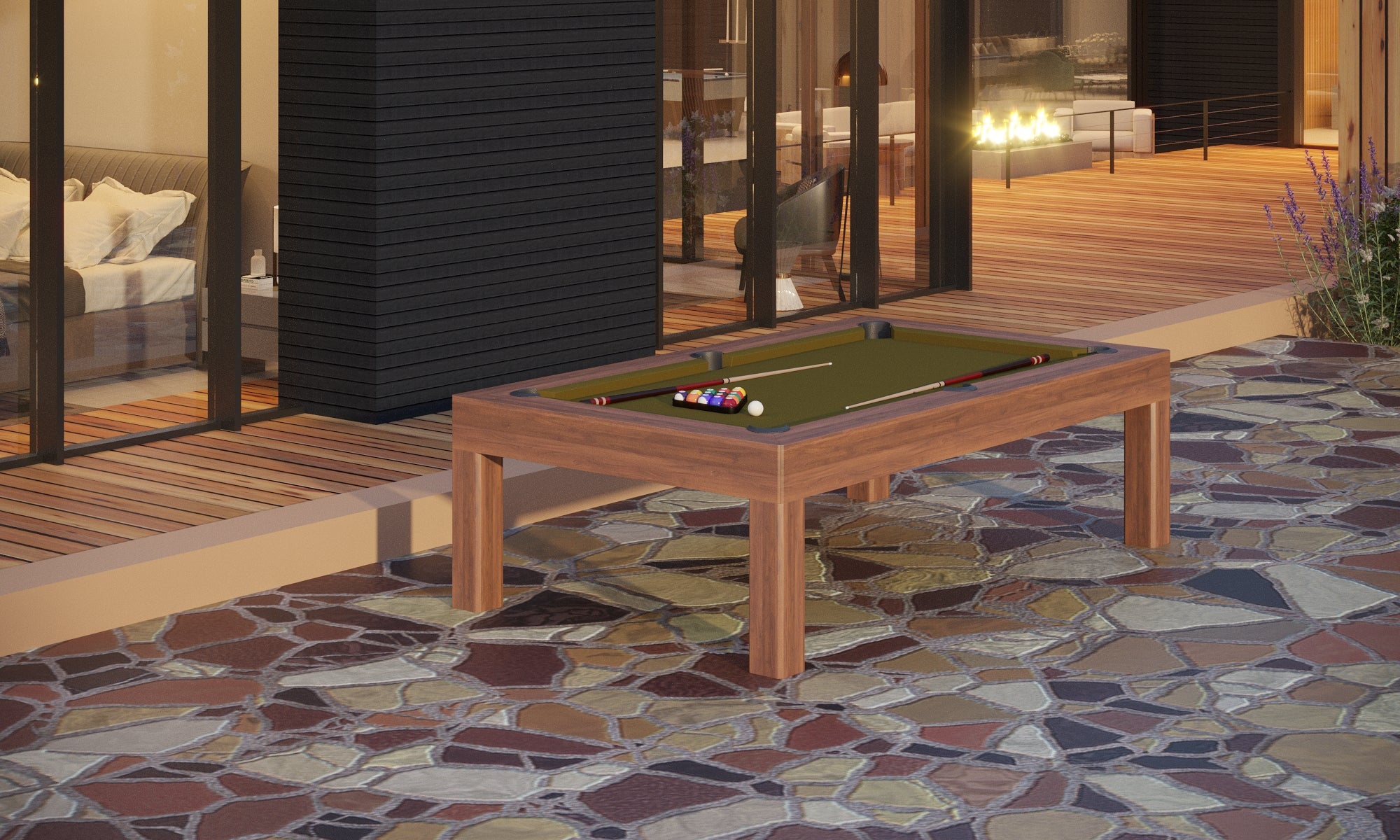 NEW! Outdoor Essence Pool Table - Contemporary Elegance