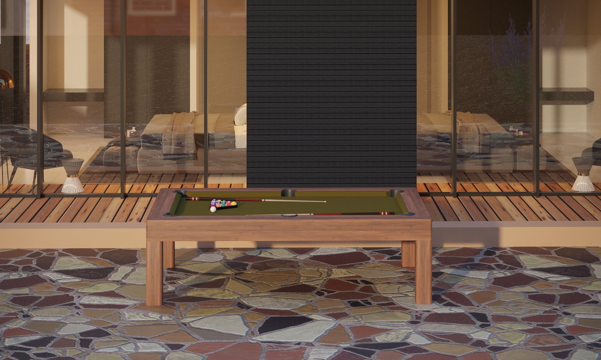 NEW! Outdoor Essence Pool Table - Contemporary Elegance