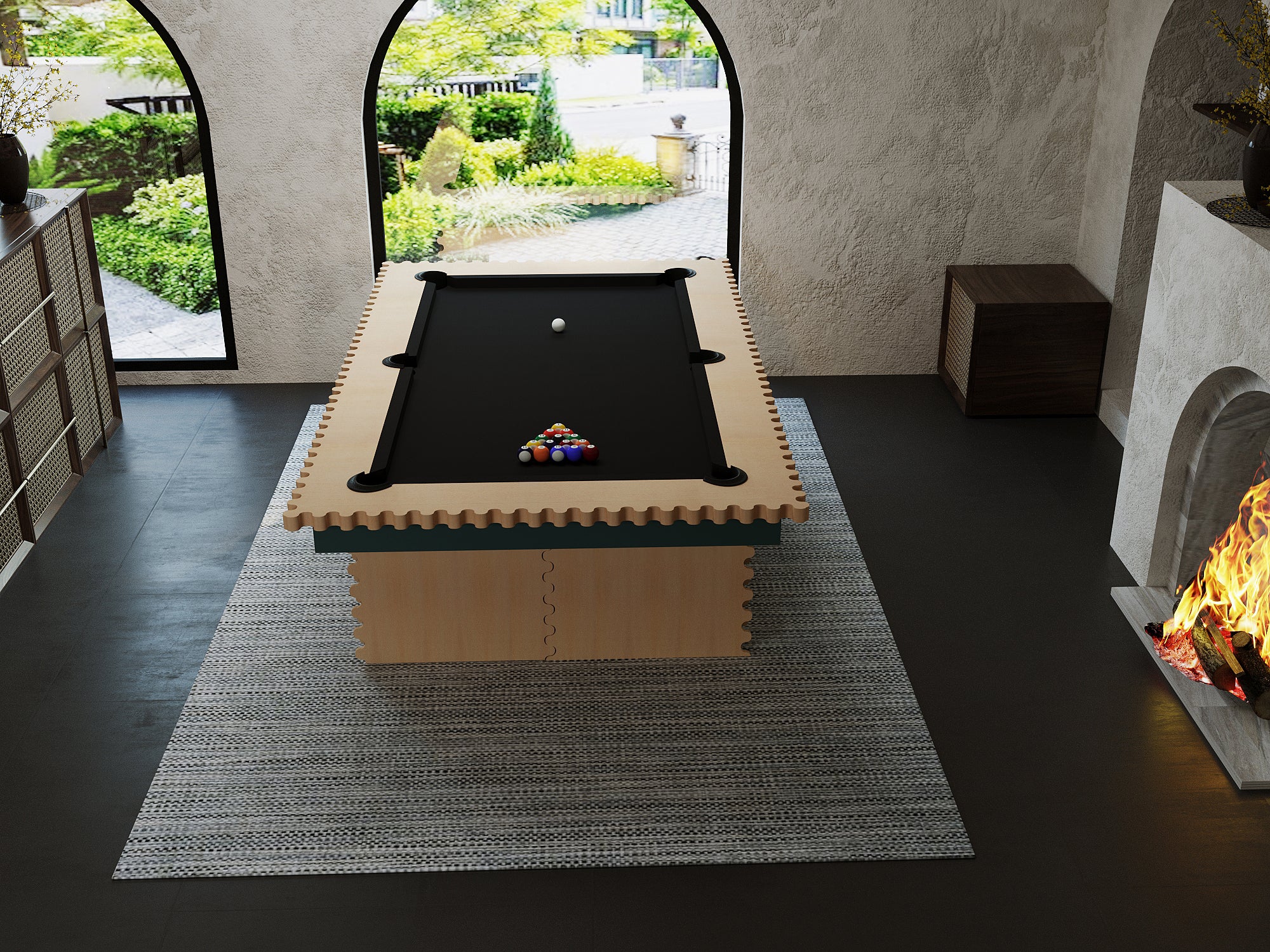 Squiggles Pool Table - Unique and Playful Design for Every Space