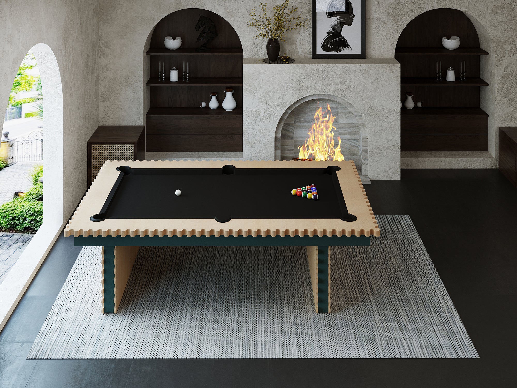 Squiggles Pool Table - Unique and Playful Design for Every Space