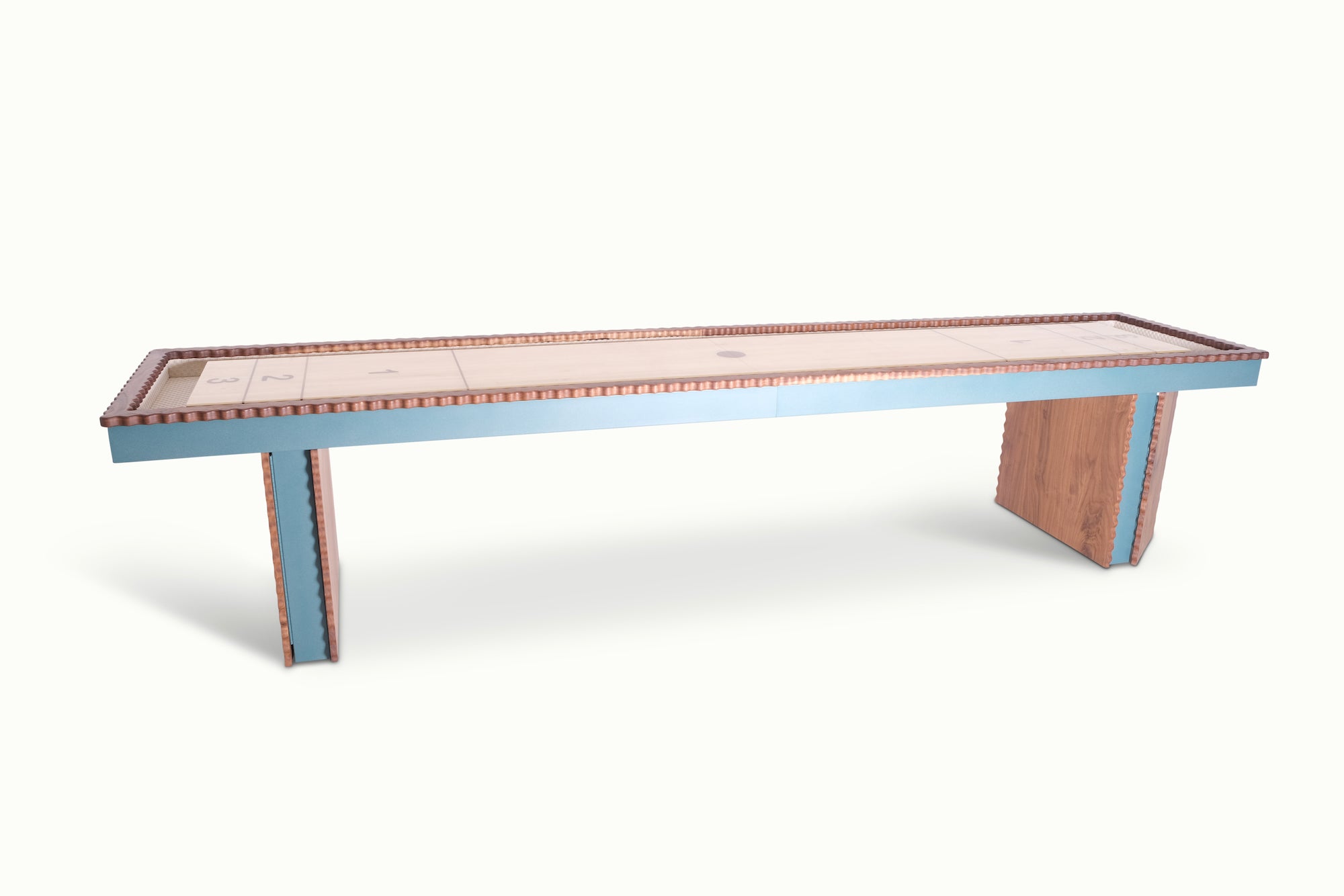 Squiggles Indoor Shuffleboard Table - Sean Woolsey Studio