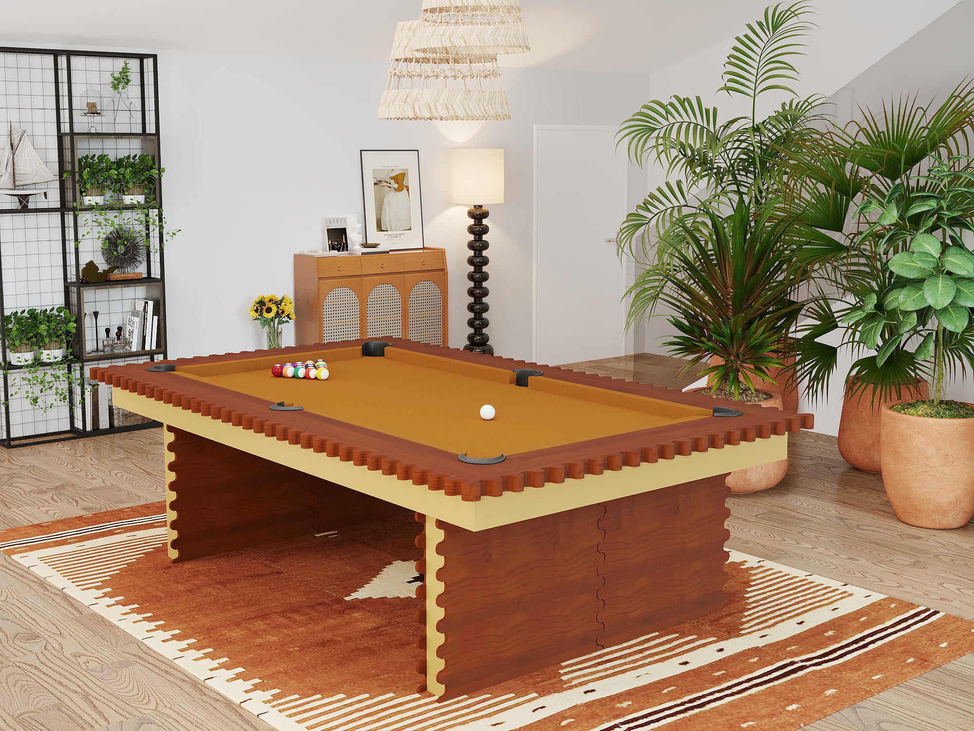 Squiggles Pool Table - Unique and Playful Design for Every Space