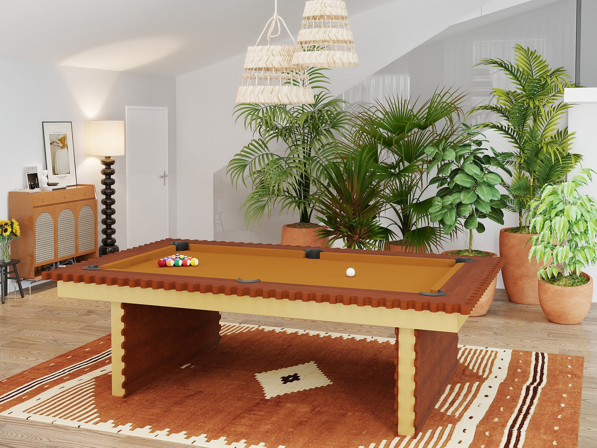 Squiggles Pool Table - Unique and Playful Design for Every Space