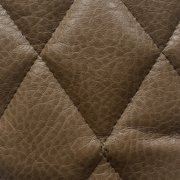 Brown Quilted Leather Sample