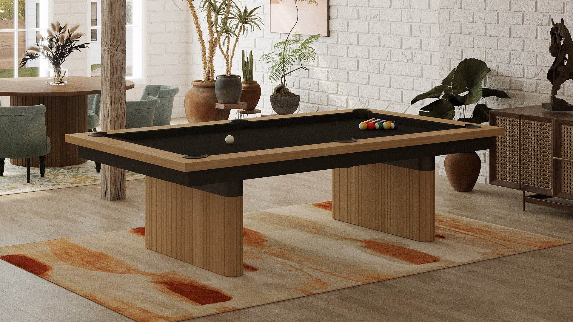 Vertical Revival Pool Table - Elegant Craftsmanship for Game Rooms.