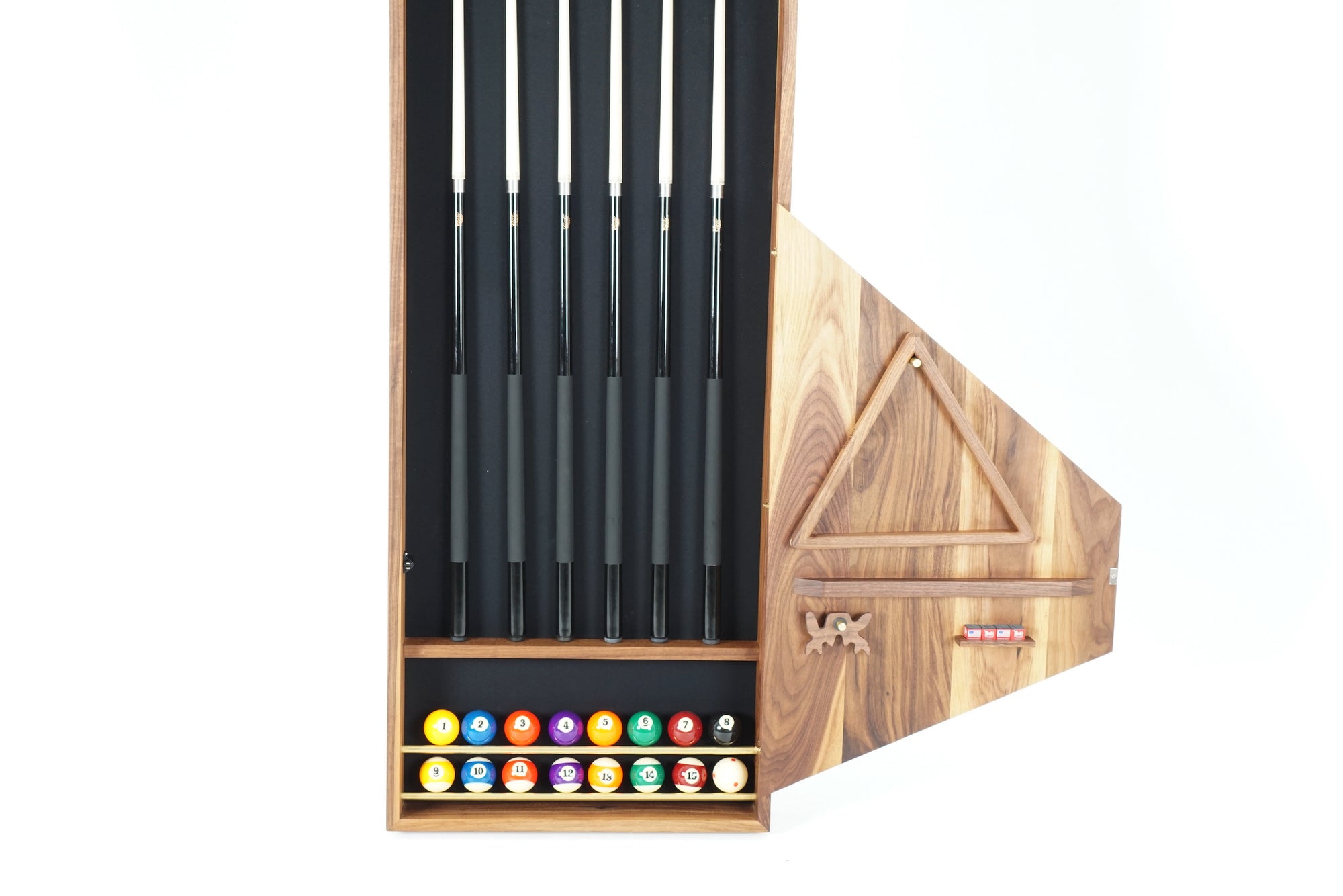 Woolsey Wall Cue Rack - Stylish and Functional Game Room Accessory