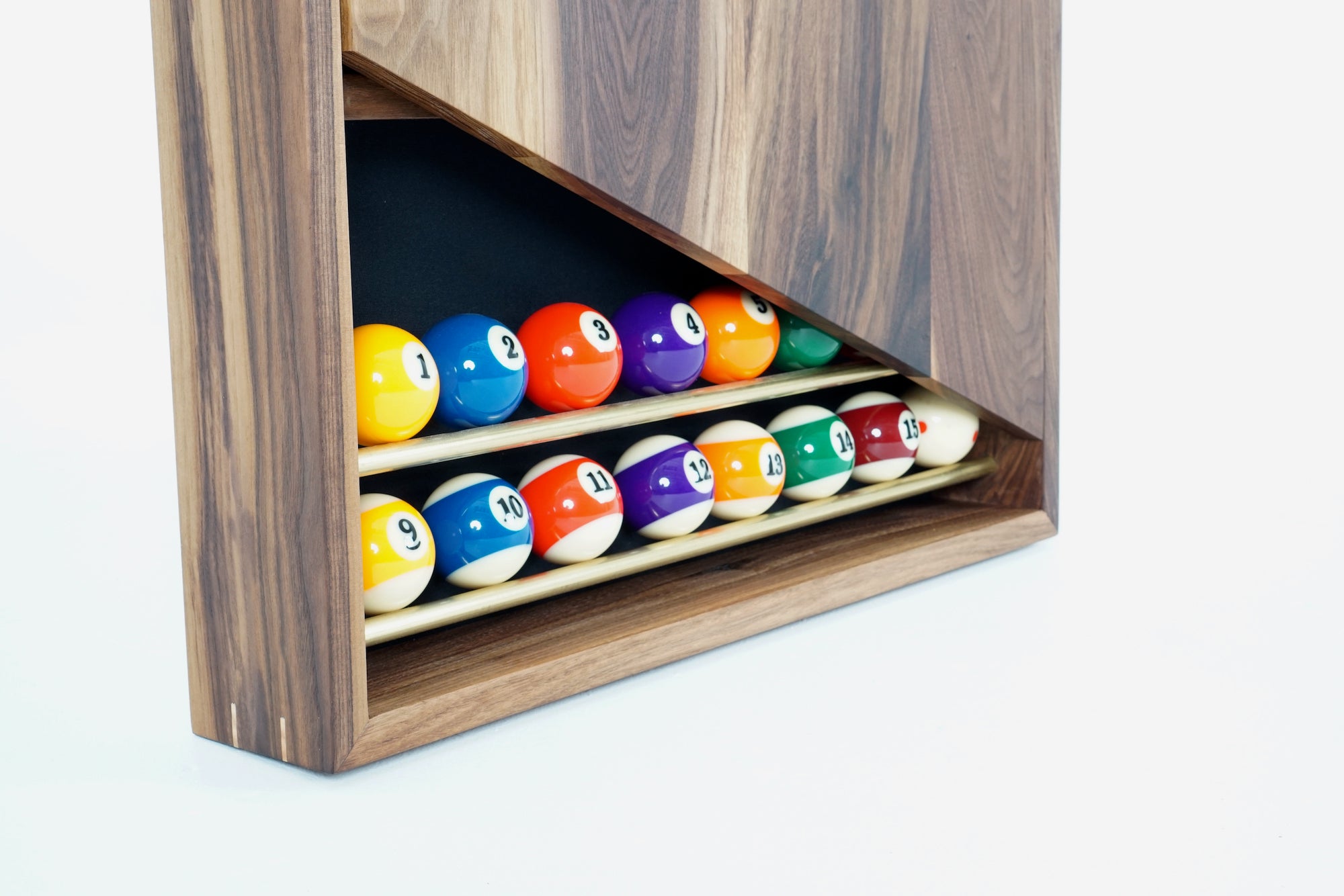 Woolsey Wall Cue Rack - Stylish and Functional Game Room Accessory.